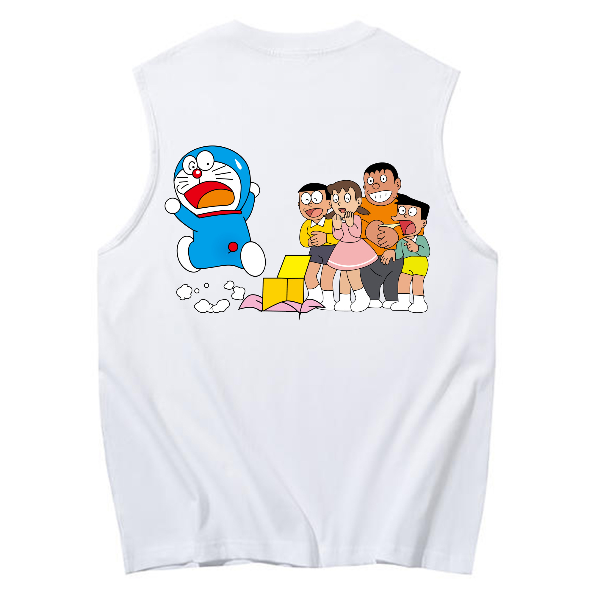 （画像用） ドラえもん 骨川 スネ夫 Doraemon Honekawa Suneo コットン100％タンクトップ（背面プリント）