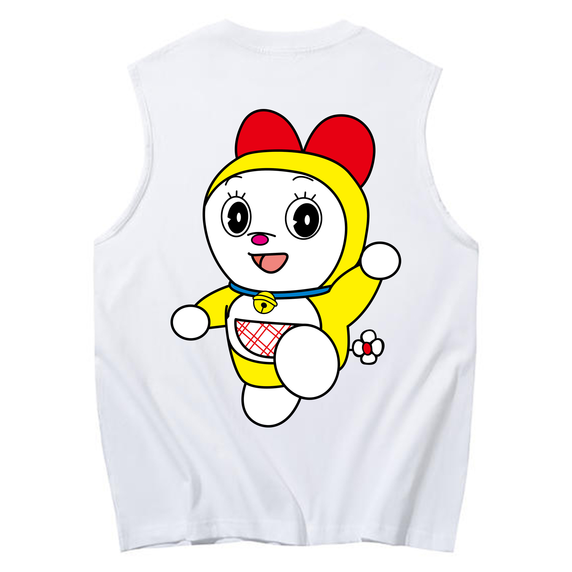 （画像用） ドラえもん ドラミ Doraemon Dorami コットン100％タンクトップ（背面プリント）