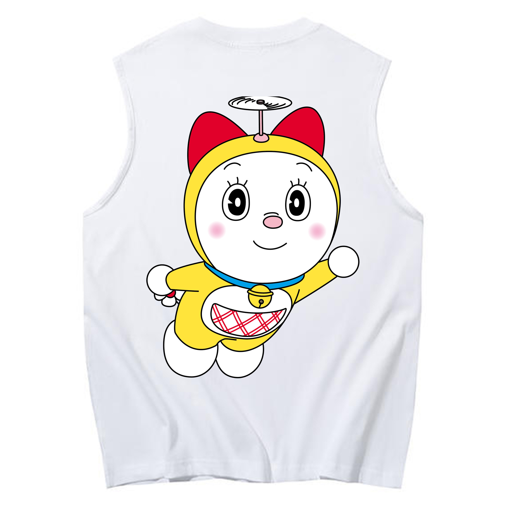 （画像用） ドラえもん ドラミ Doraemon Dorami コットン100％タンクトップ（背面プリント）