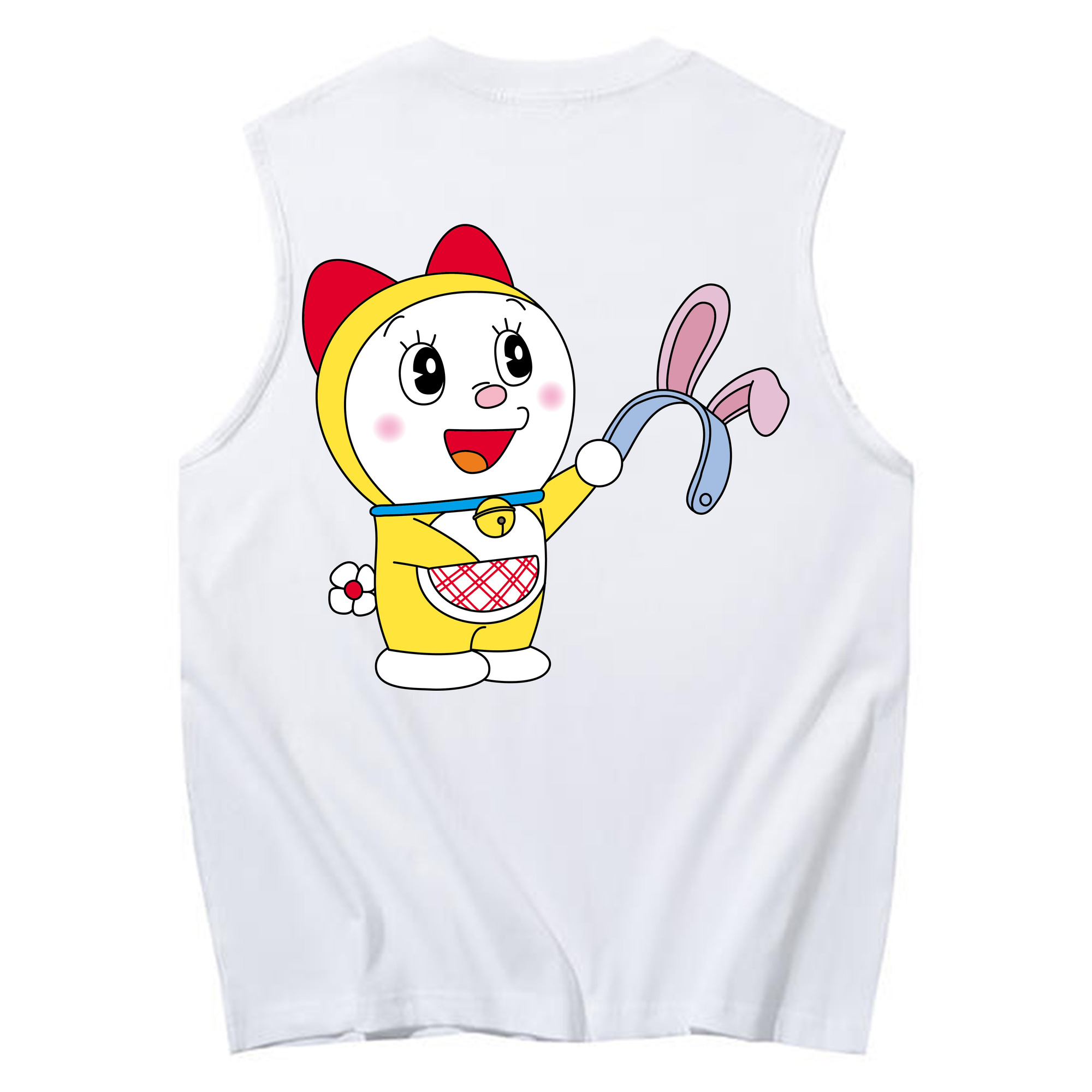 （画像用） ドラえもん ドラミ Doraemon Dorami コットン100％タンクトップ（背面プリント）