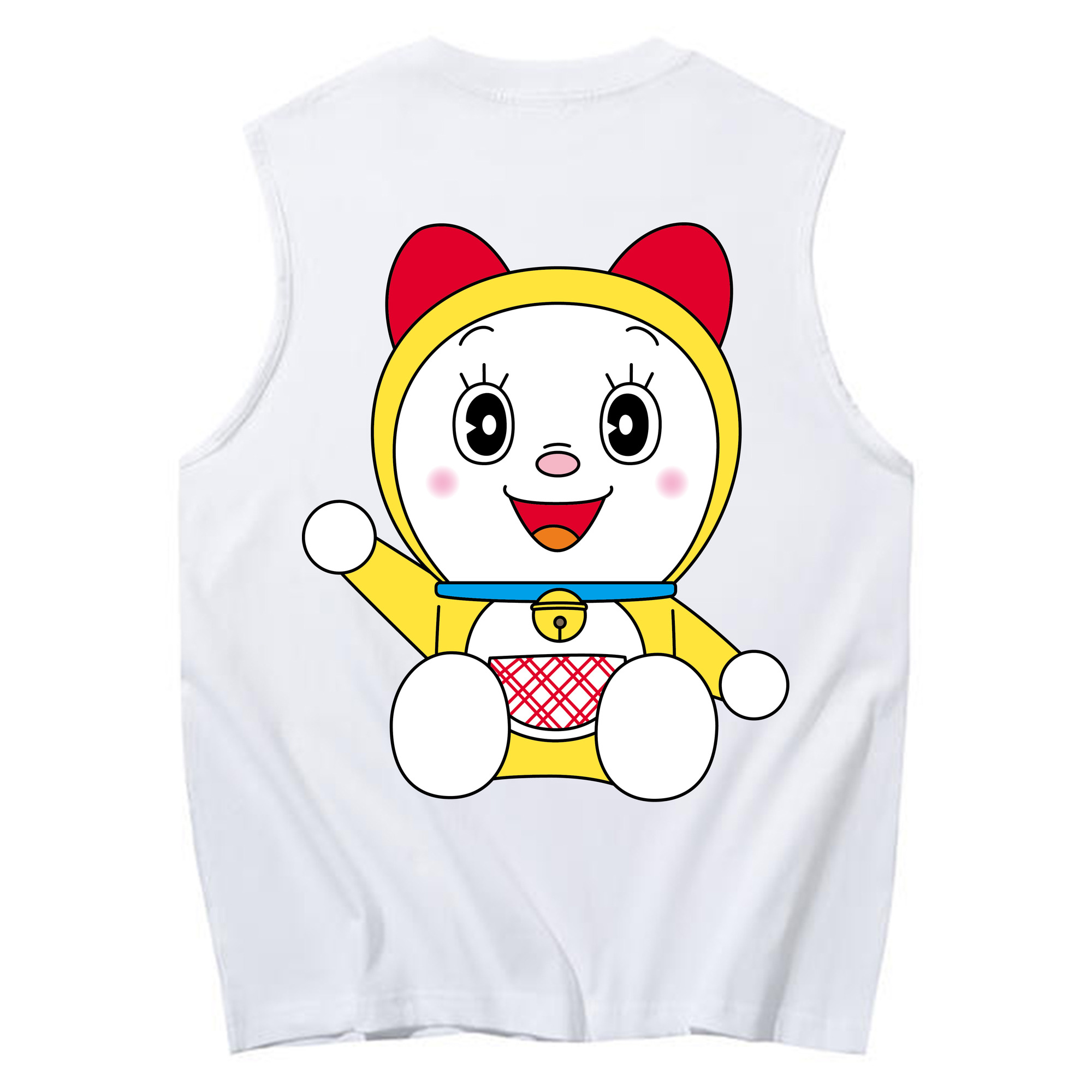 （画像用） ドラえもん ドラミ Doraemon Dorami コットン100％タンクトップ（背面プリント）