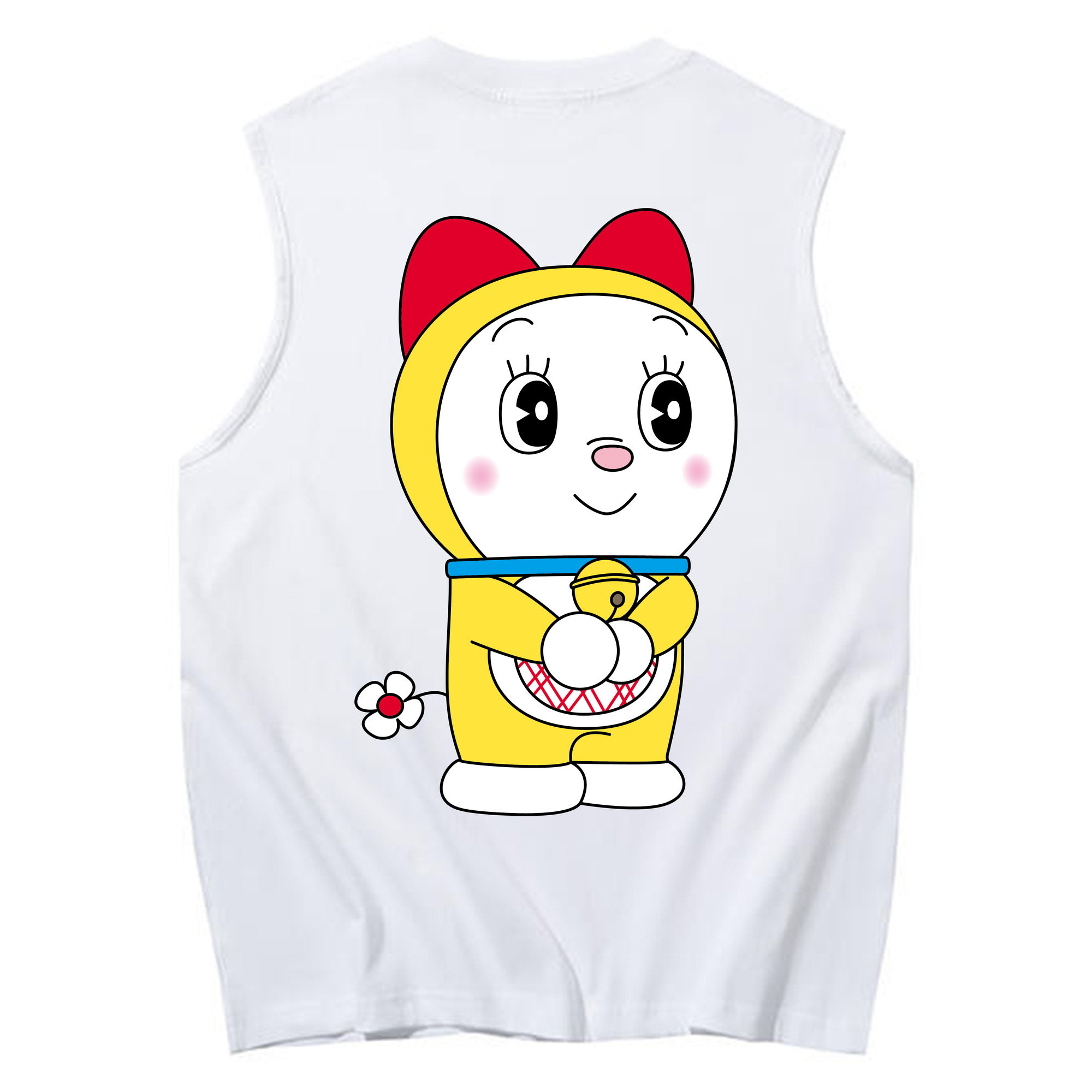 （画像用） ドラえもん ドラミ Doraemon Dorami コットン100％タンクトップ（背面プリント）