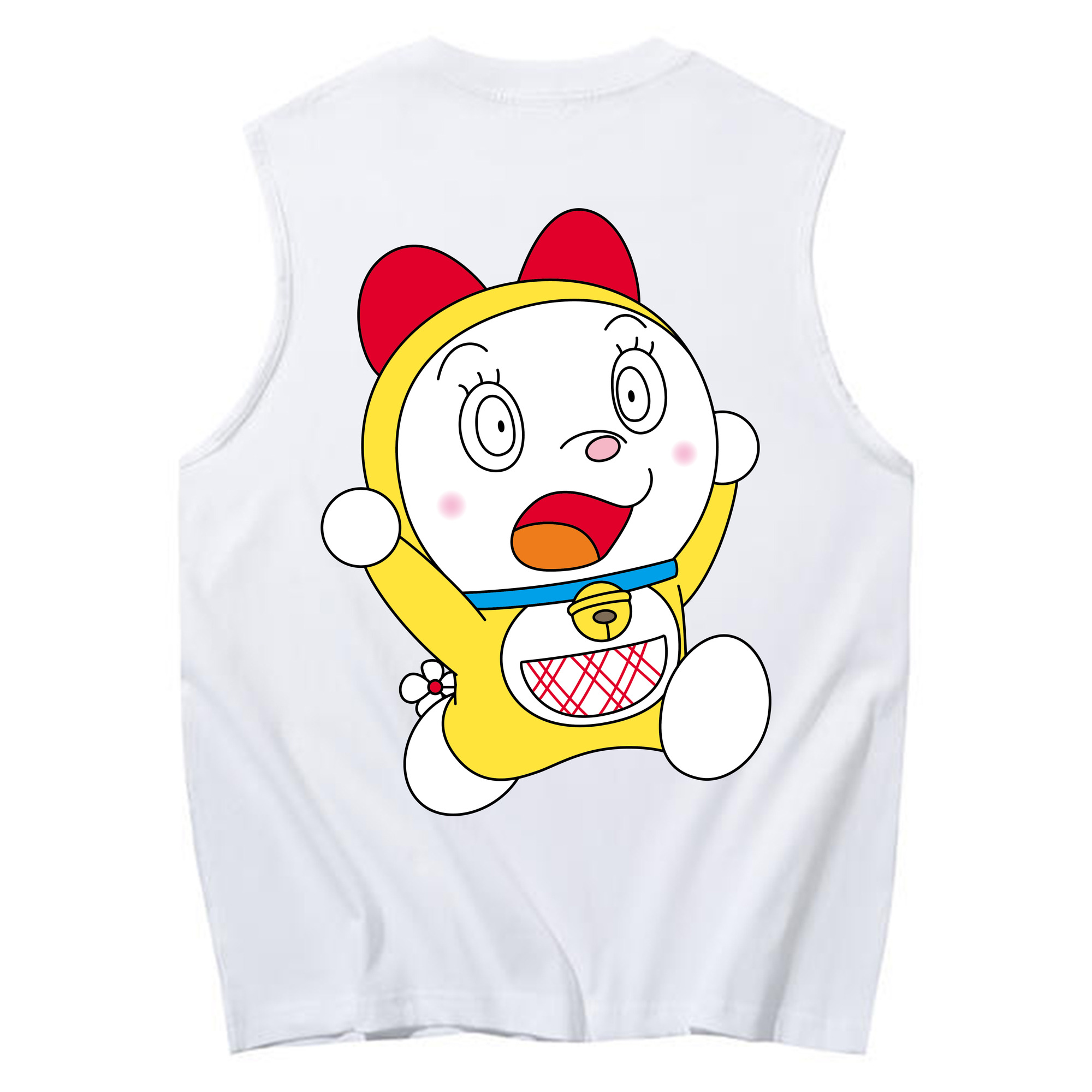 （画像用） ドラえもん ドラミ Doraemon Dorami コットン100％タンクトップ（背面プリント）