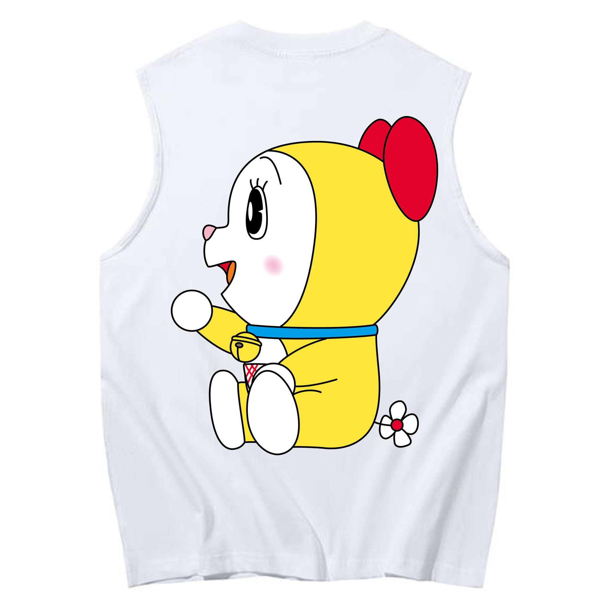 （画像用） ドラえもん ドラミ Doraemon Dorami コットン100％タンクトップ（背面プリント）