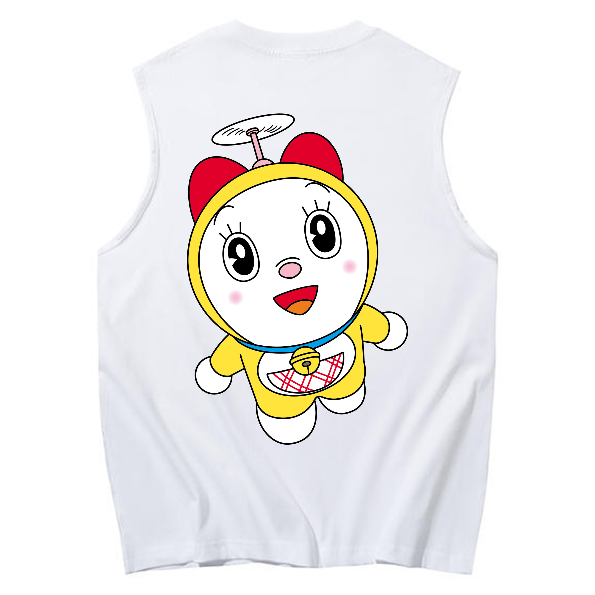 （画像用） ドラえもん ドラミ Doraemon Dorami コットン100％タンクトップ（背面プリント）