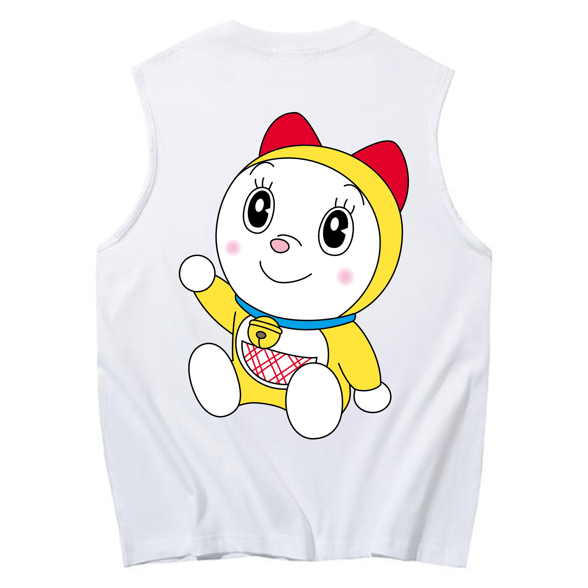（画像用） ドラえもん ドラミ Doraemon Dorami コットン100％タンクトップ（背面プリント）