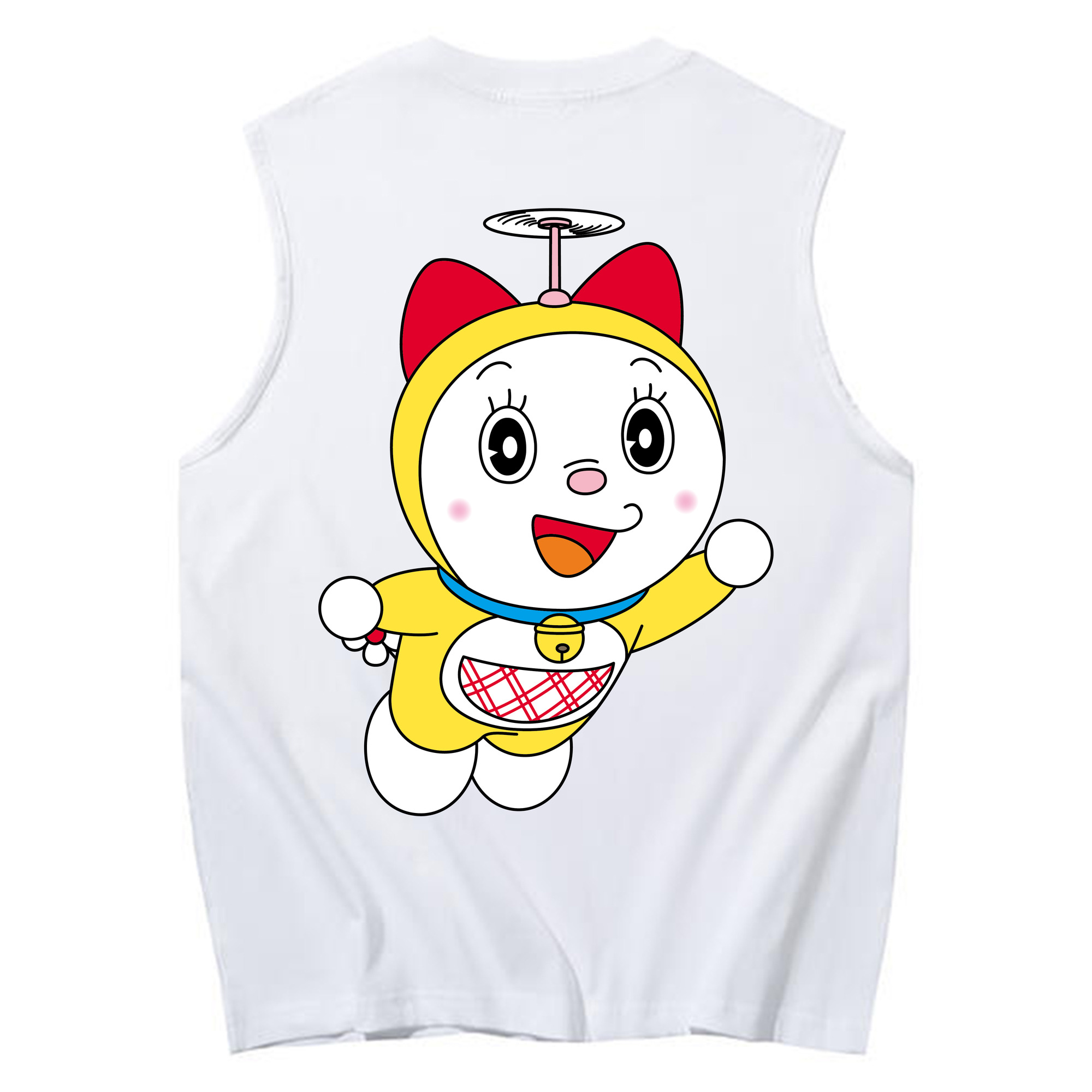 （画像用） ドラえもん ドラミ Doraemon Dorami コットン100％タンクトップ（背面プリント）