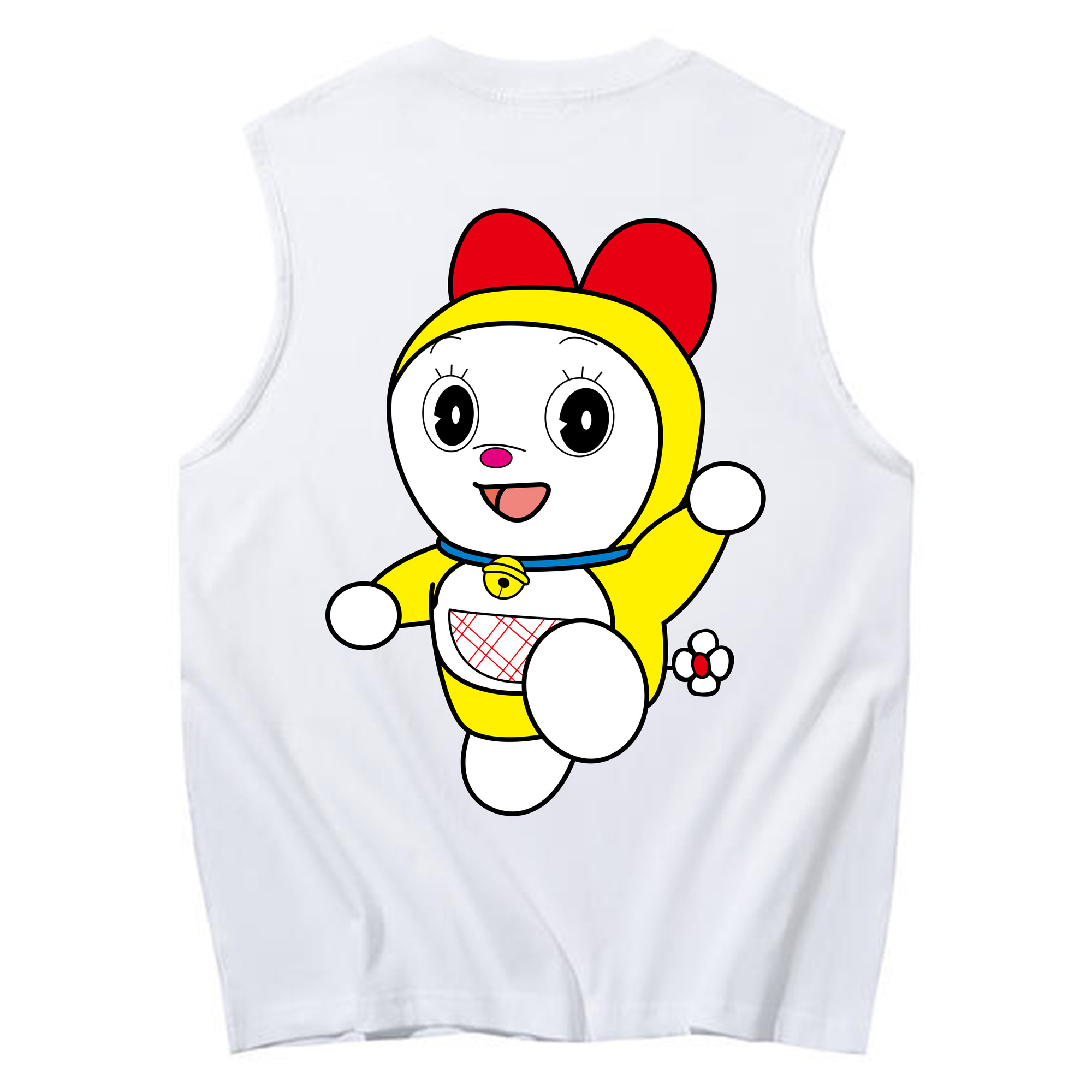 （画像用） ドラえもん ドラミ Doraemon Dorami コットン100％タンクトップ（背面プリント）