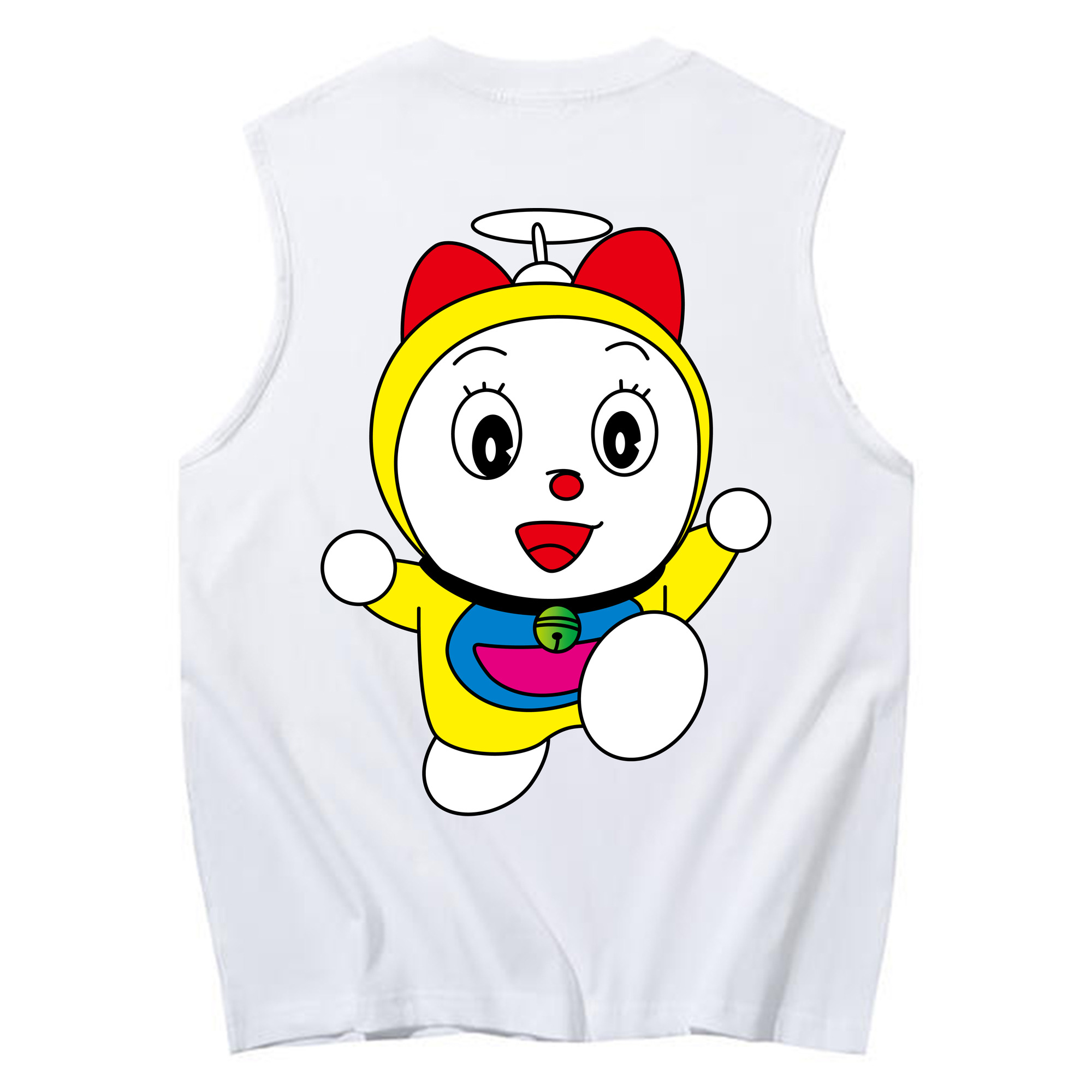 （画像用） ドラえもん ドラミ Doraemon Dorami コットン100％タンクトップ（背面プリント）