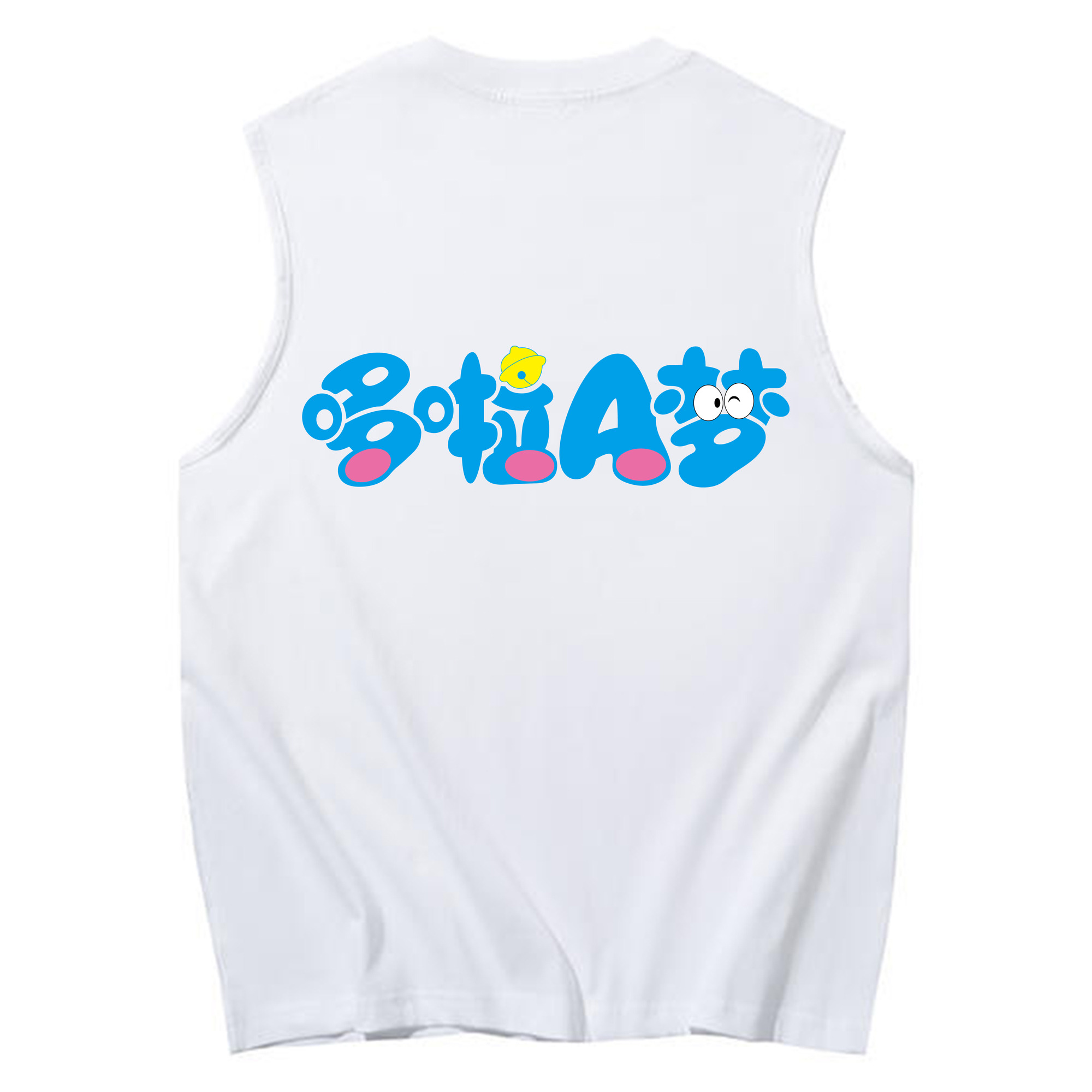 （画像用） ドラえもん Doraemon コットン100％タンクトップ（背面プリント）