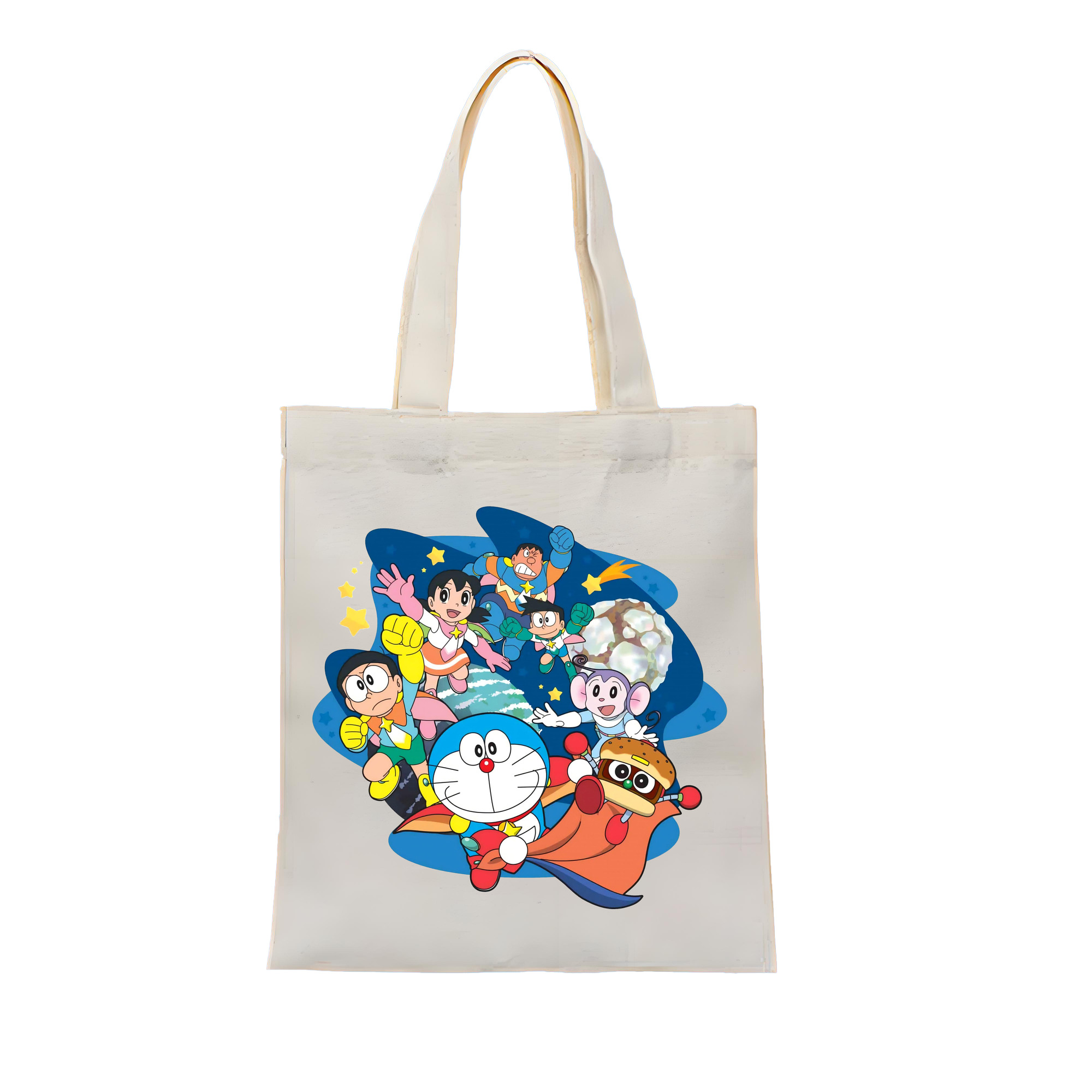 （画像用） ドラえもん Doraemon 縦型キャンバス生地手提げバッグ　トートバッグ