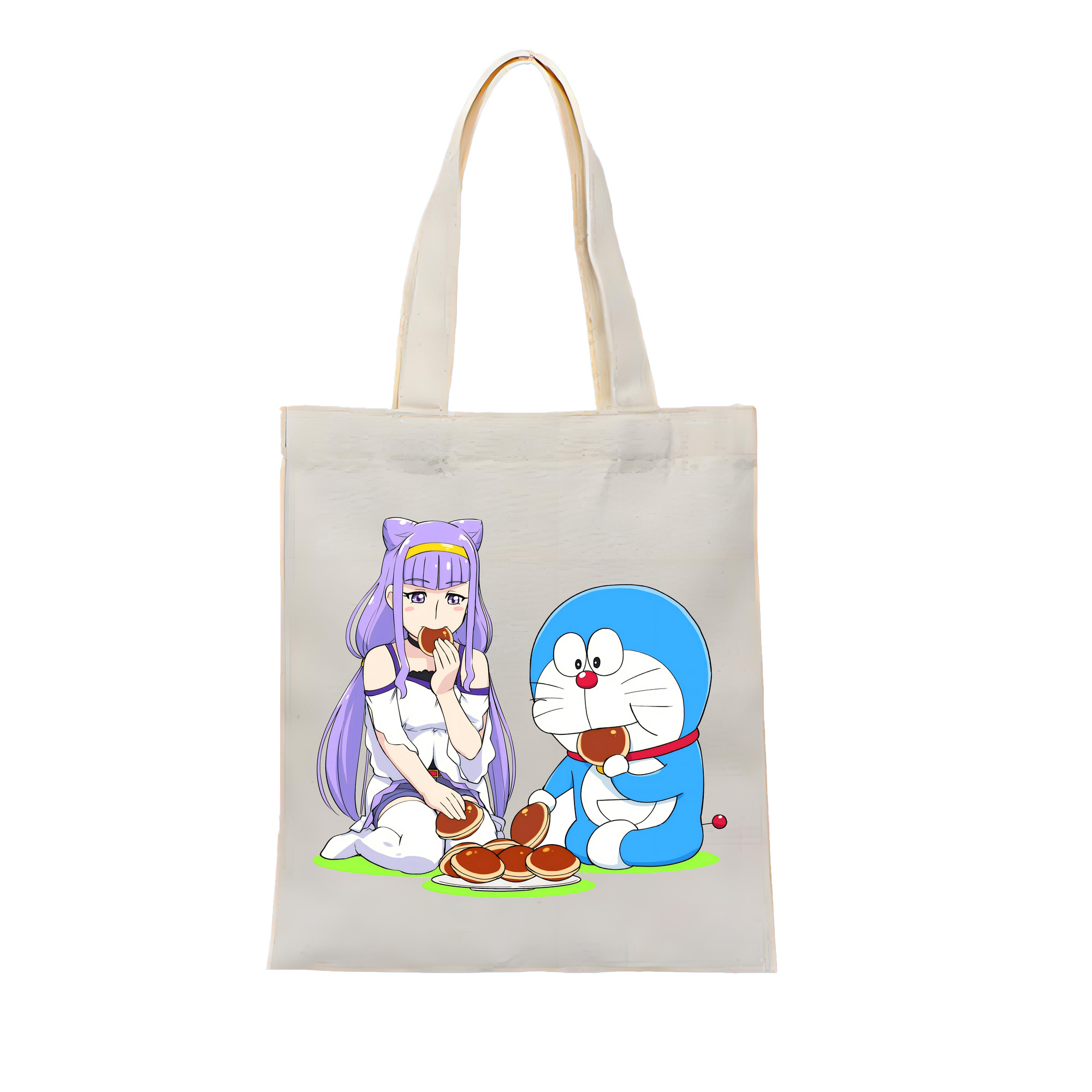 （画像用） ドラえもん Doraemon 縦型キャンバス生地手提げバッグ　トートバッグ