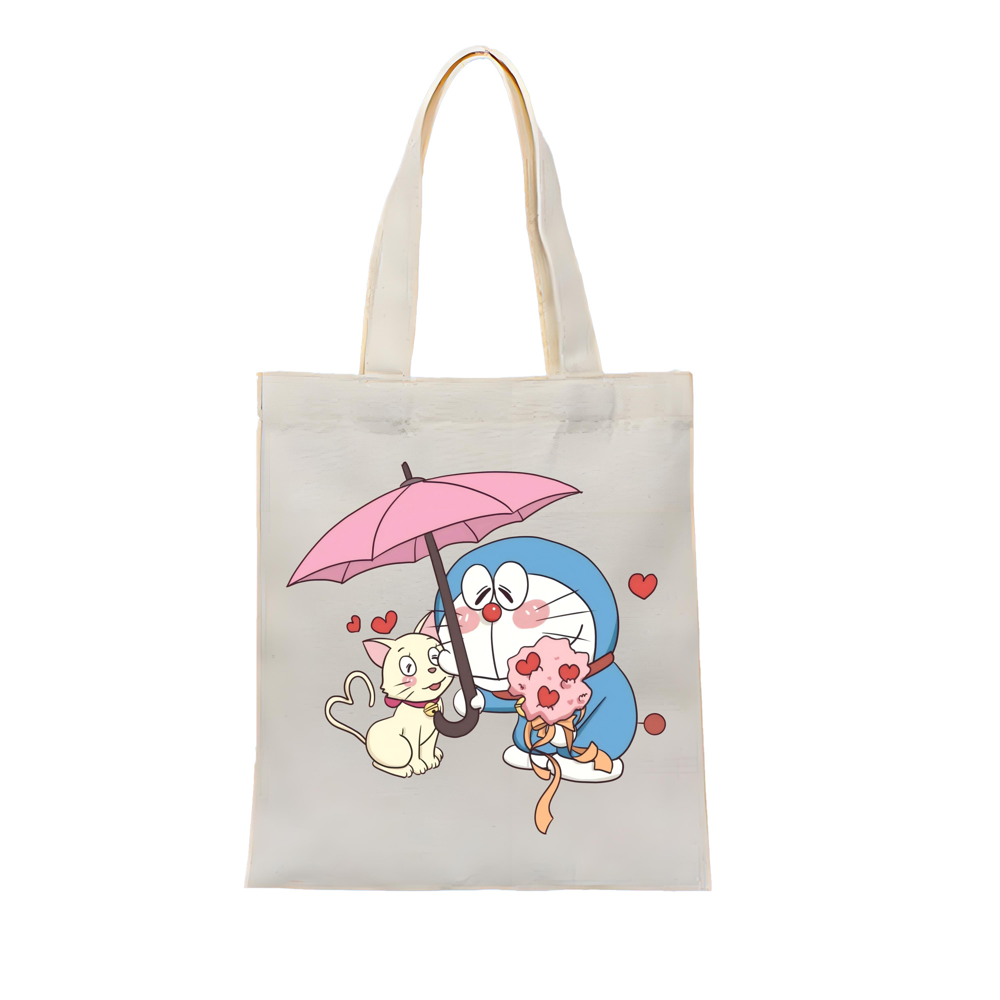 （画像用） ドラえもん Doraemon 縦型キャンバス生地手提げバッグ　トートバッグ