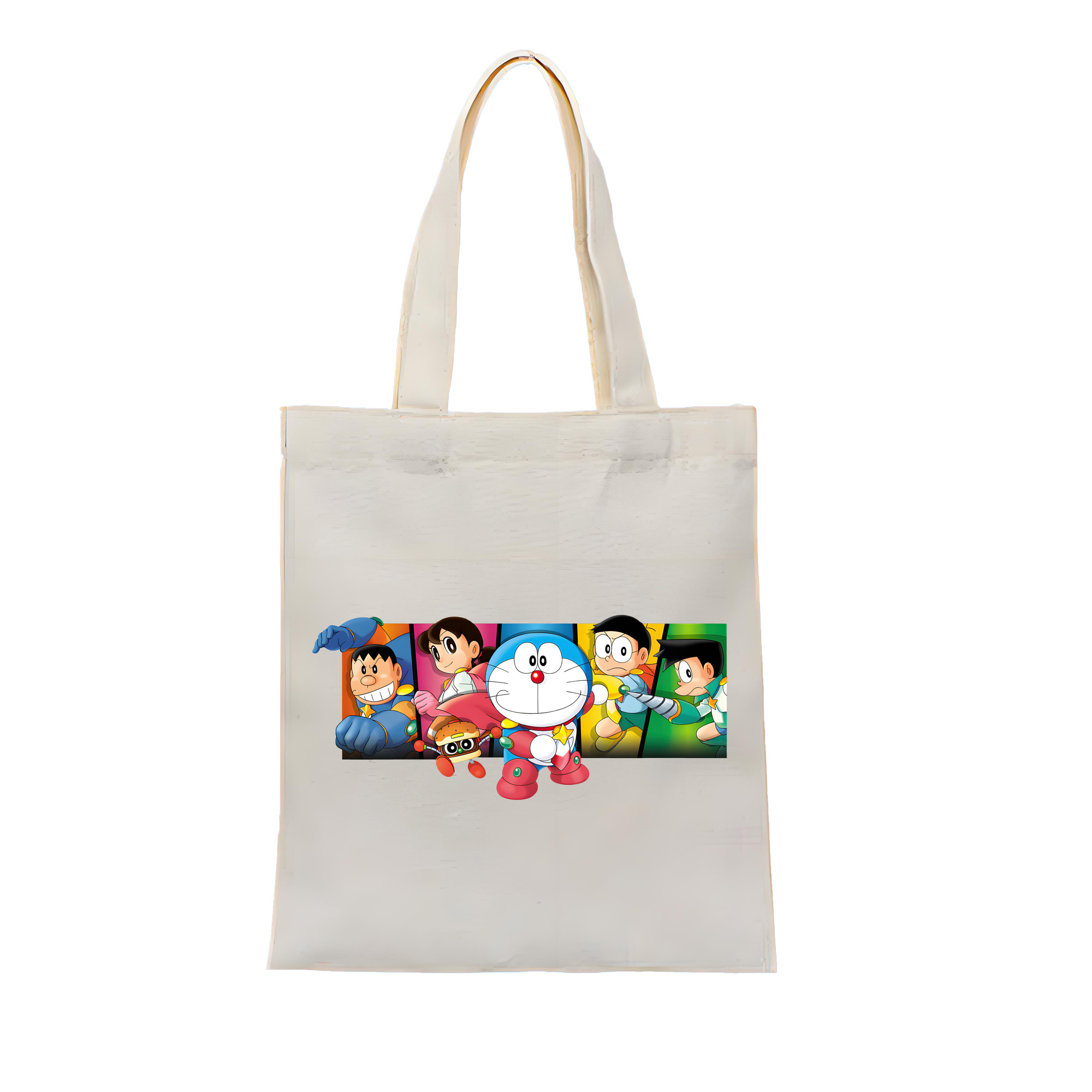 （画像用） ドラえもん Doraemon 縦型キャンバス生地手提げバッグ　トートバッグ