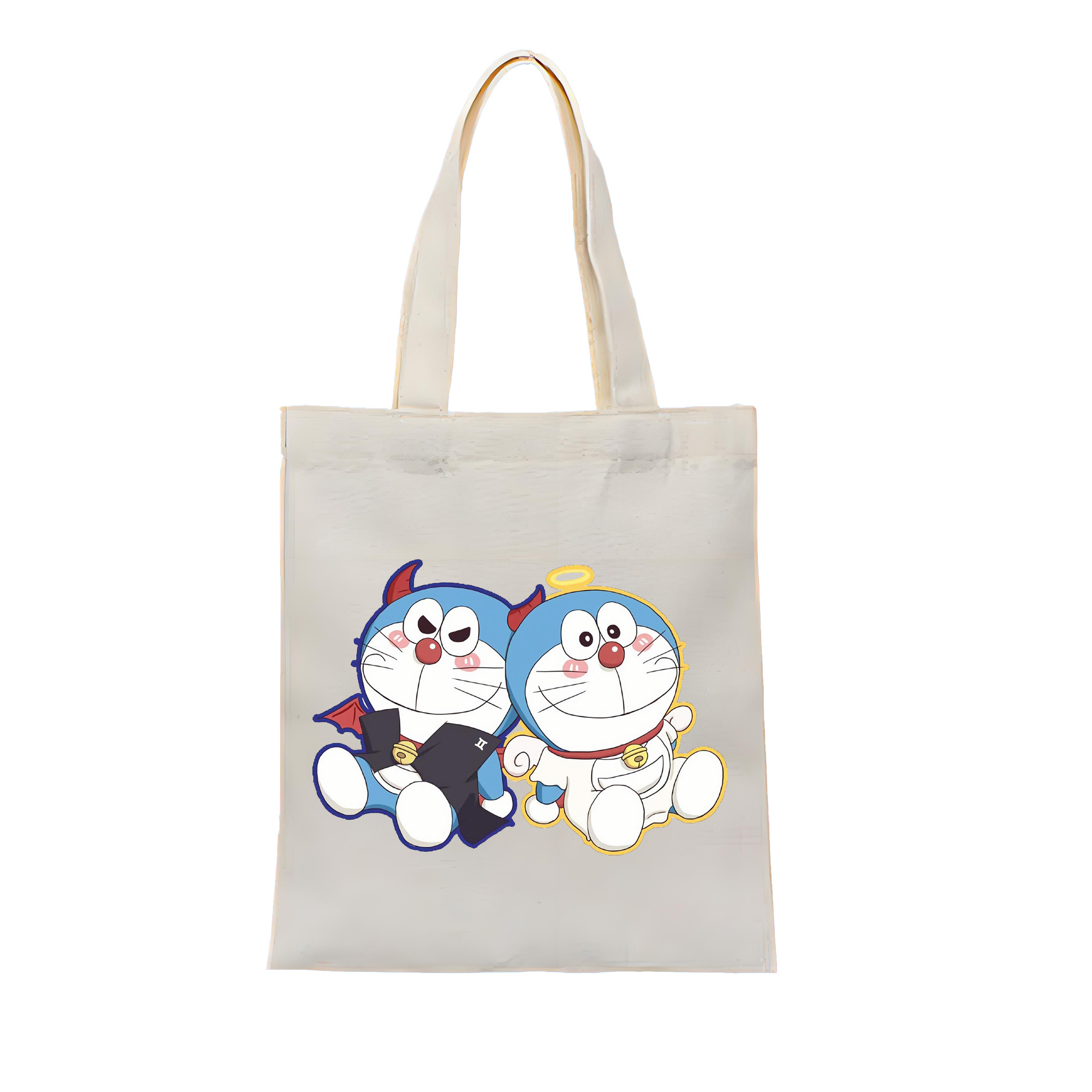 （画像用） ドラえもん Doraemon 縦型キャンバス生地手提げバッグ　トートバッグ