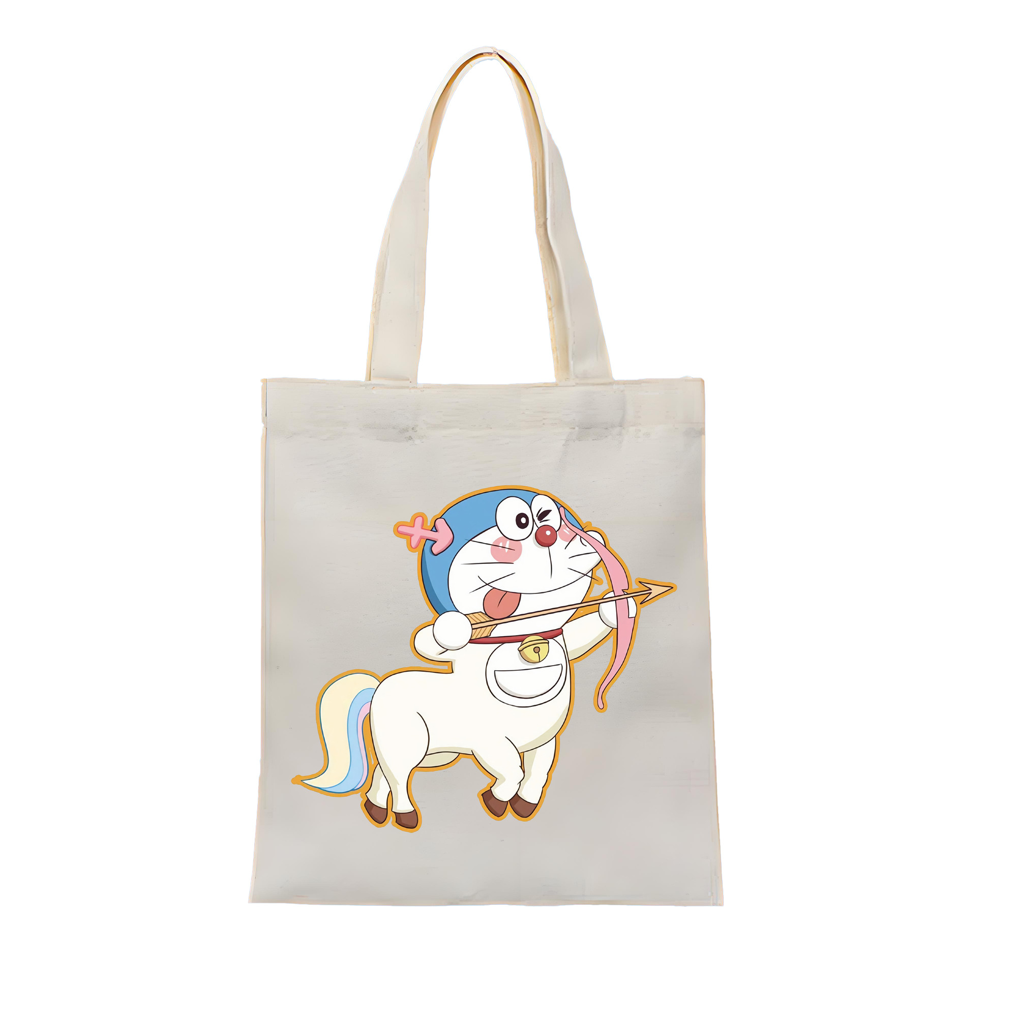 （画像用） ドラえもん Doraemon 縦型キャンバス生地手提げバッグ　トートバッグ