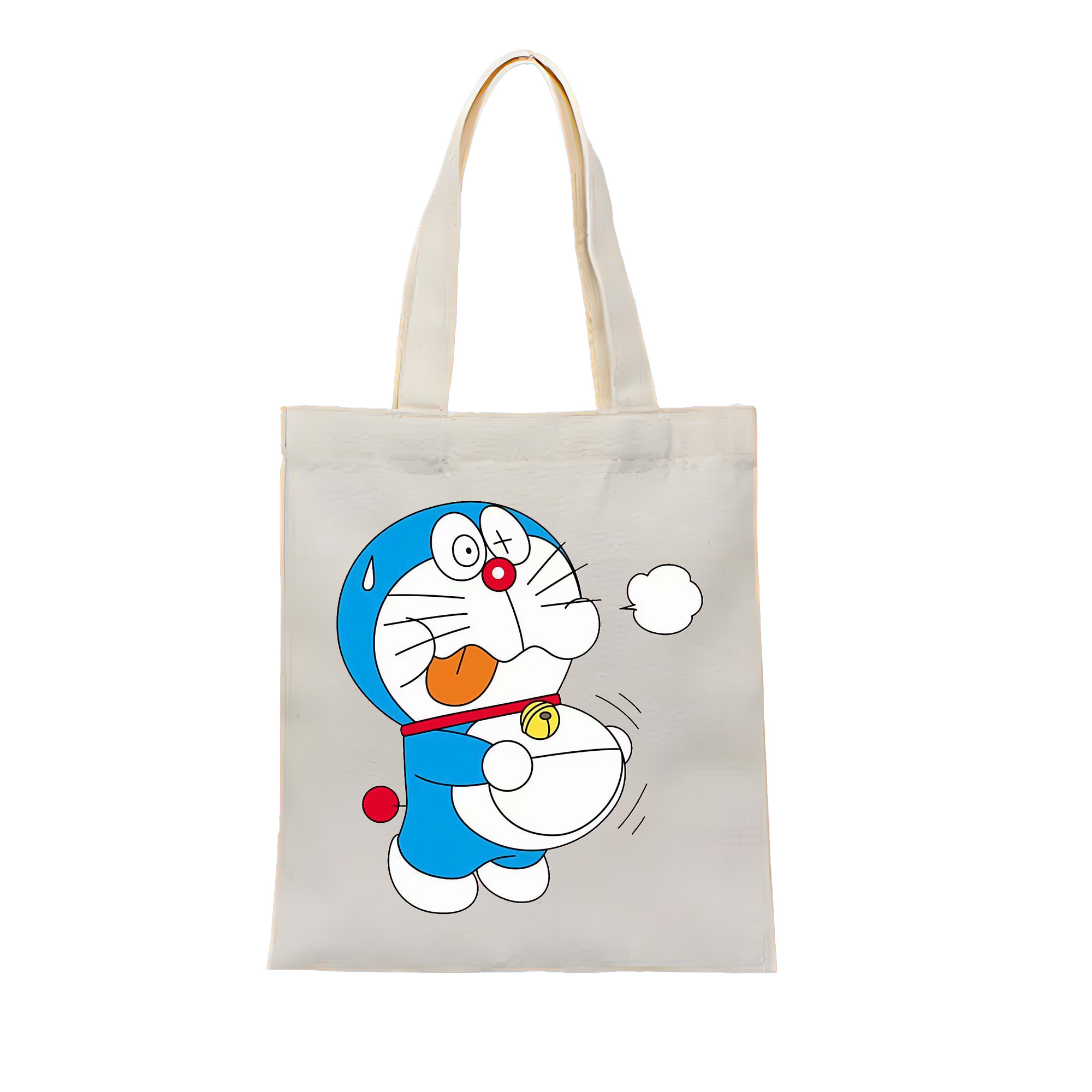 （画像用） ドラえもん Doraemon 縦型キャンバス生地手提げバッグ　トートバッグ