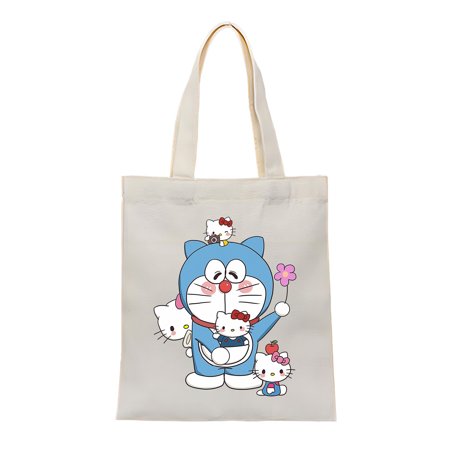 （画像用） ドラえもん Doraemon 縦型キャンバス生地手提げバッグ　トートバッグ