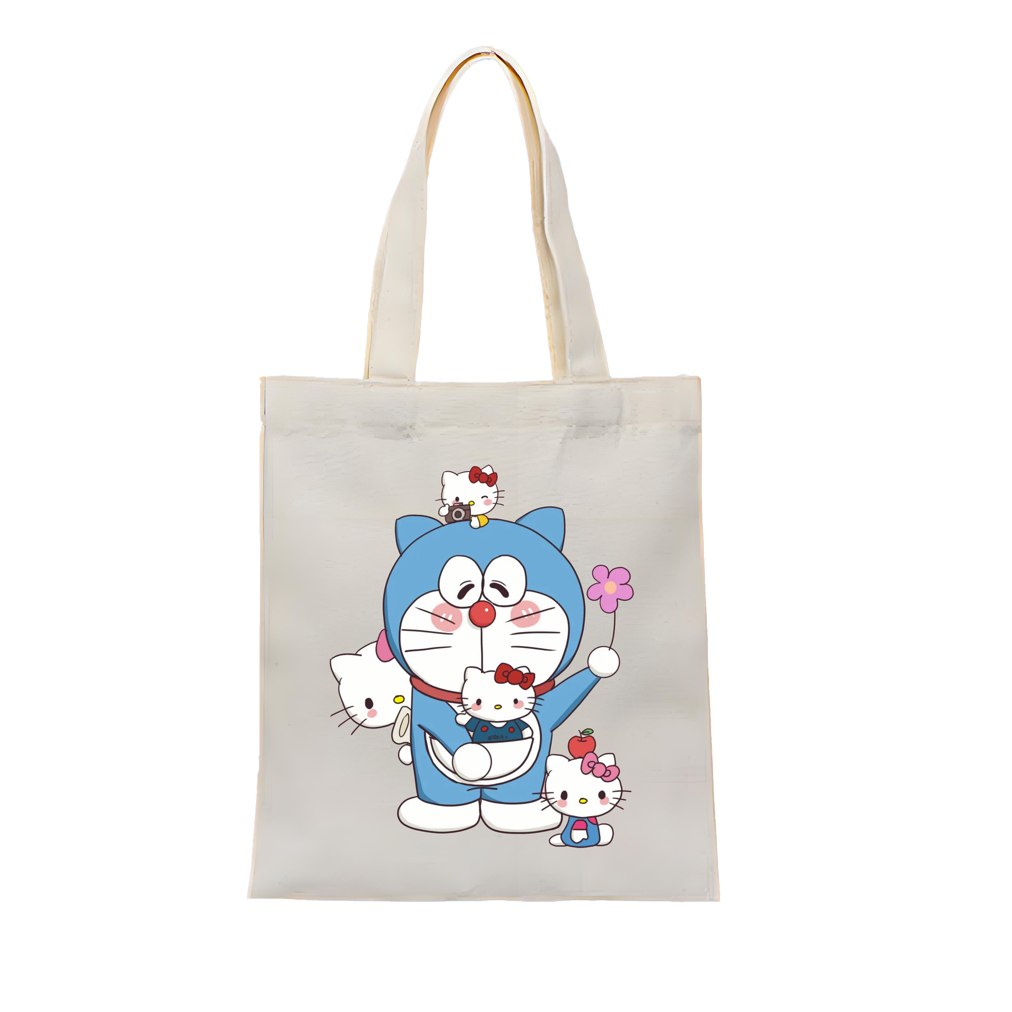（画像用） ドラえもん Doraemon 縦型キャンバス生地手提げバッグ　トートバッグ