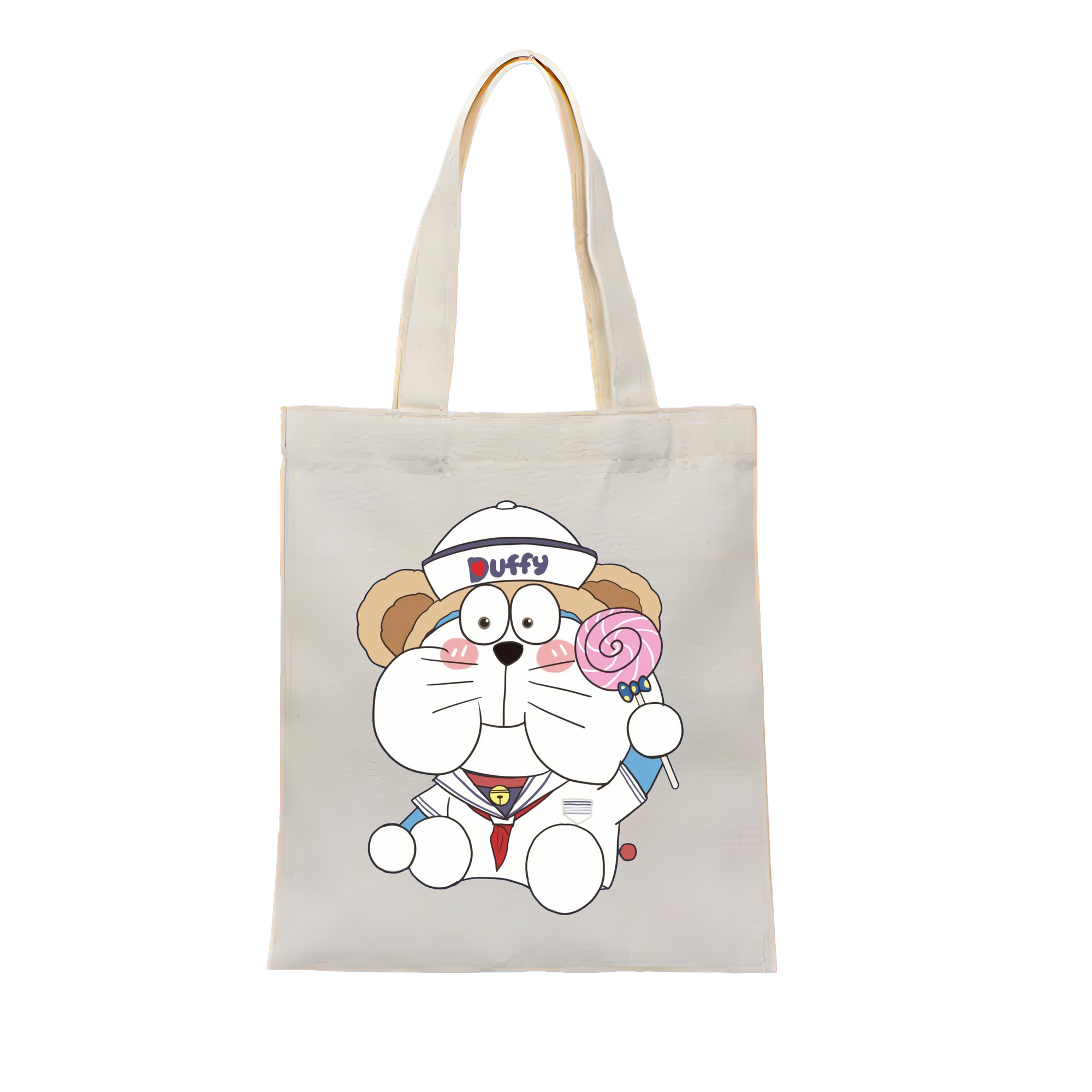 （画像用） ドラえもん Doraemon 縦型キャンバス生地手提げバッグ　トートバッグ