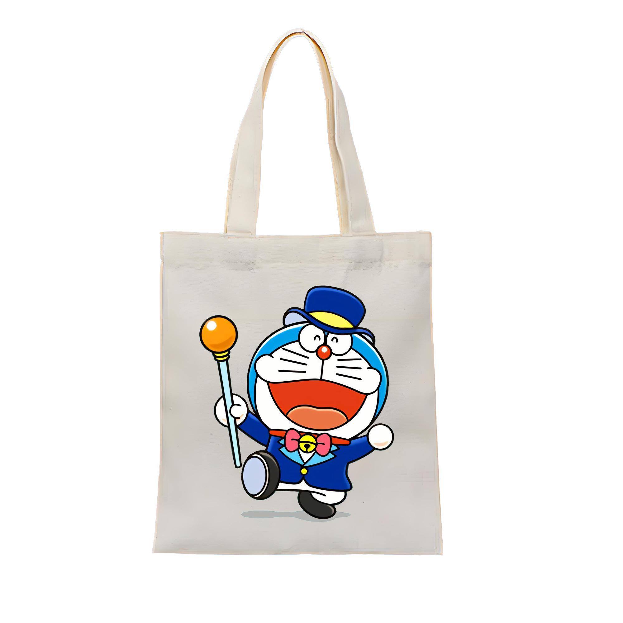 （画像用） ドラえもん Doraemon 縦型キャンバス生地手提げバッグ　トートバッグ