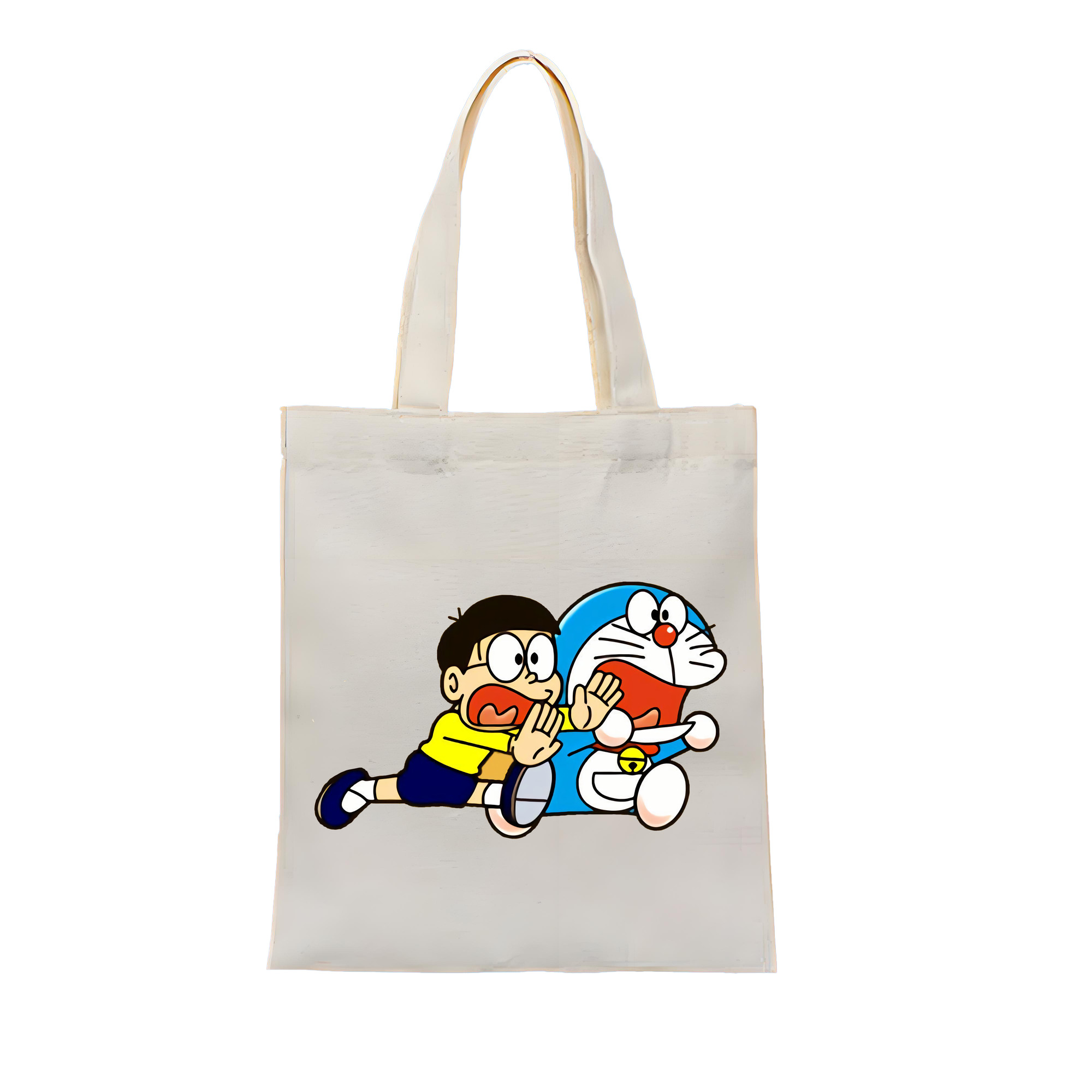 （画像用） ドラえもん Doraemon 縦型キャンバス生地手提げバッグ　トートバッグ