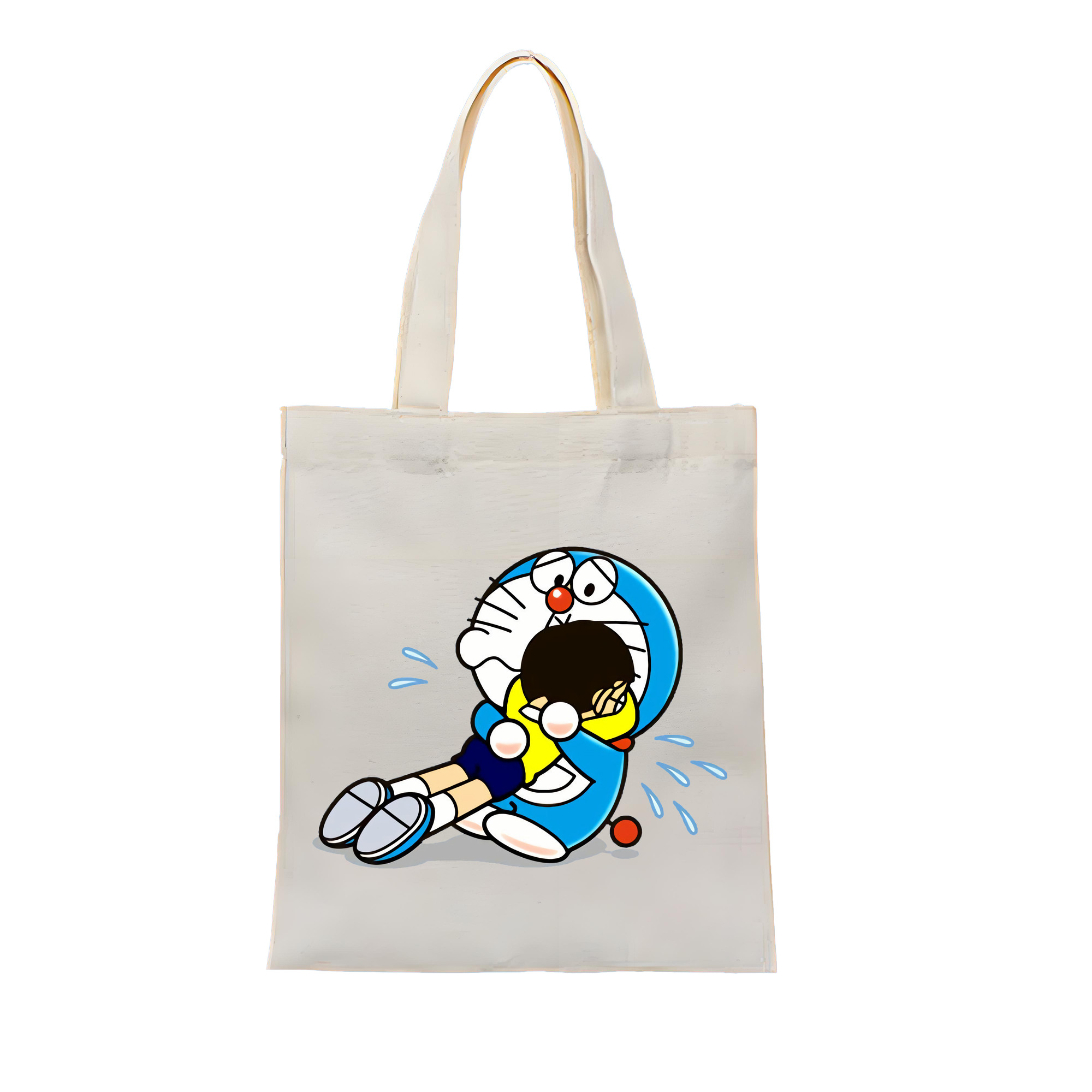 （画像用） ドラえもん Doraemon 縦型キャンバス生地手提げバッグ　トートバッグ