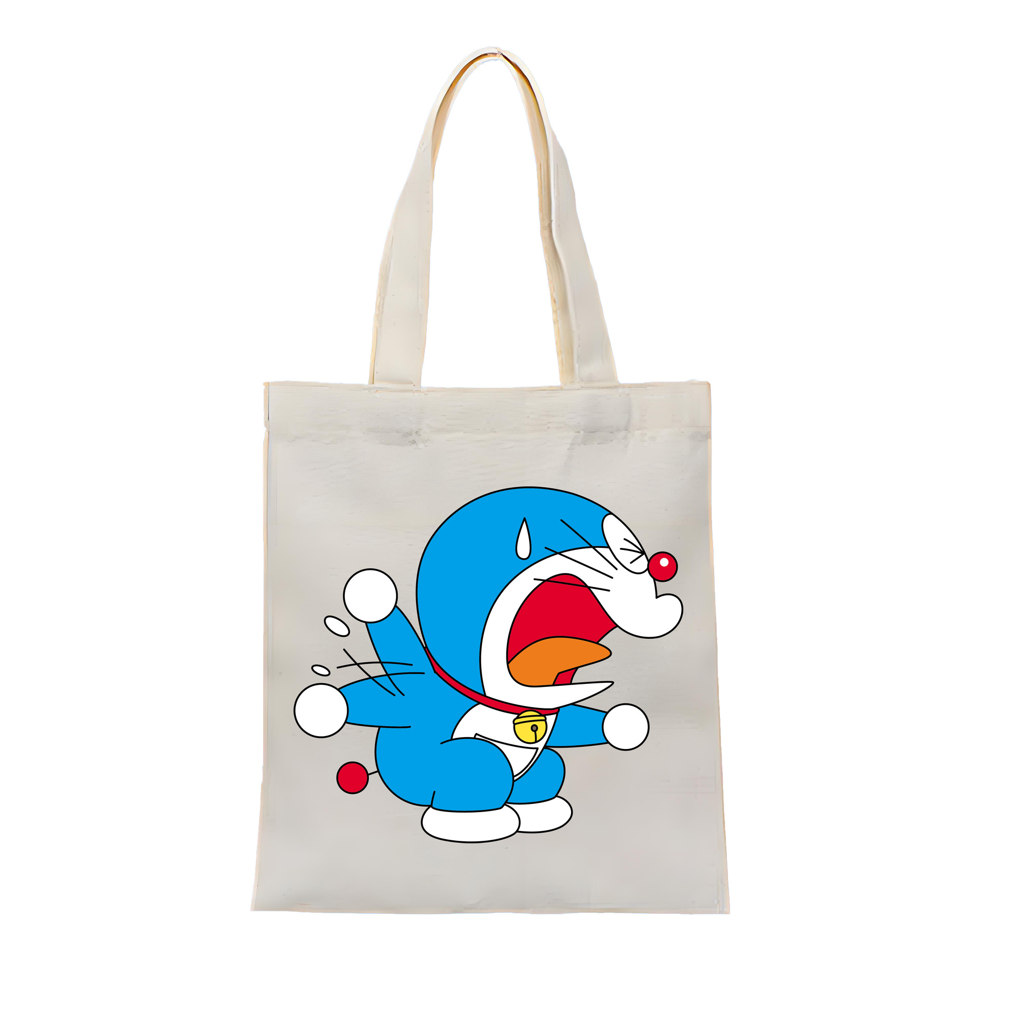 （画像用） ドラえもん Doraemon 縦型キャンバス生地手提げバッグ　トートバッグ