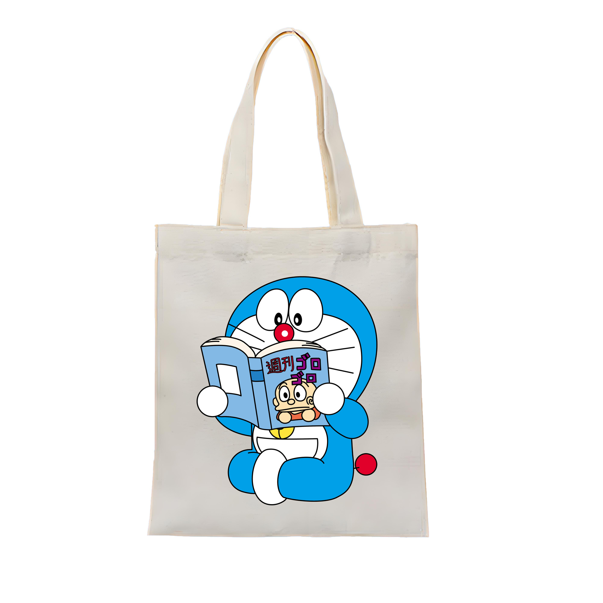 （画像用） ドラえもん Doraemon 縦型キャンバス生地手提げバッグ　トートバッグ