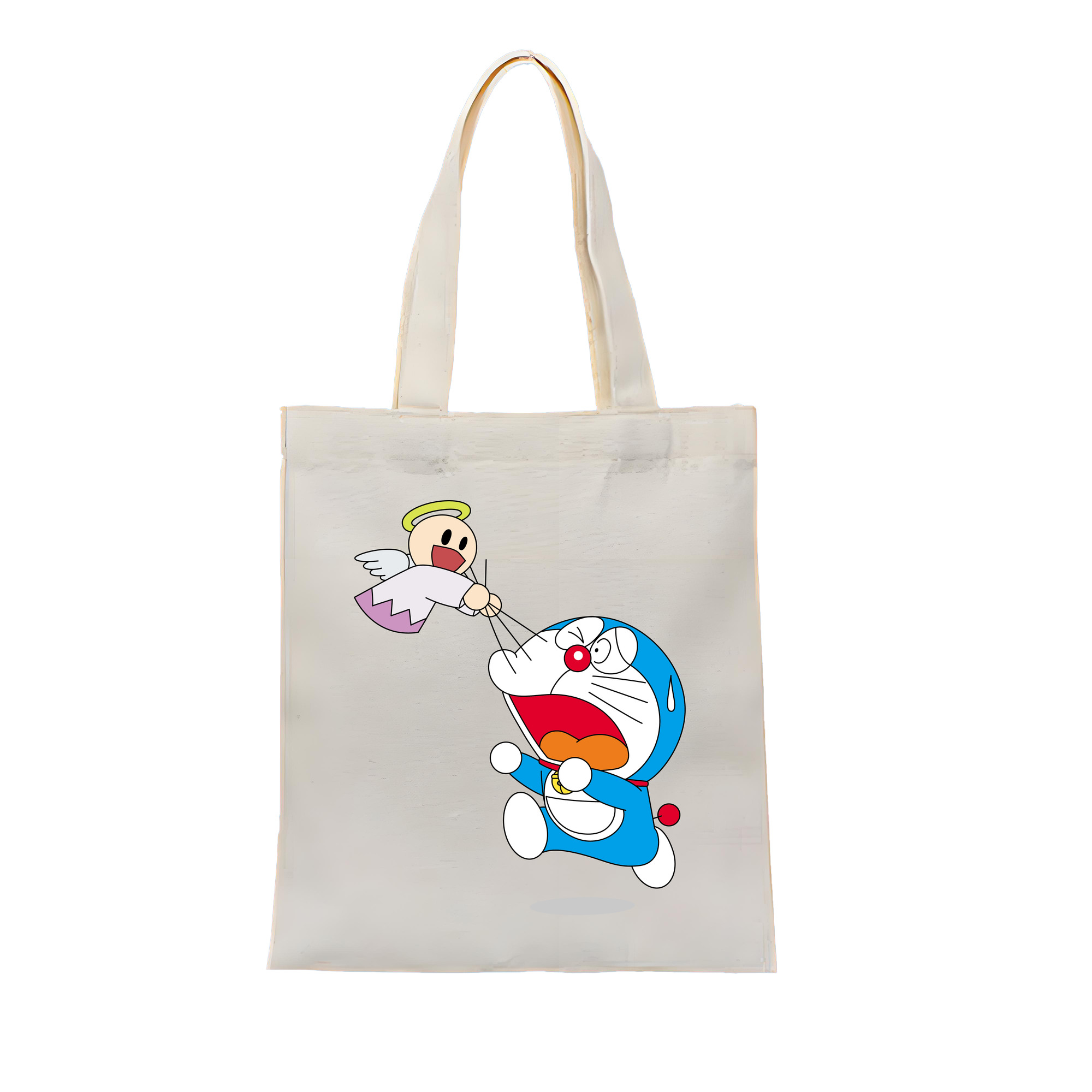 （画像用） ドラえもん Doraemon 縦型キャンバス生地手提げバッグ　トートバッグ