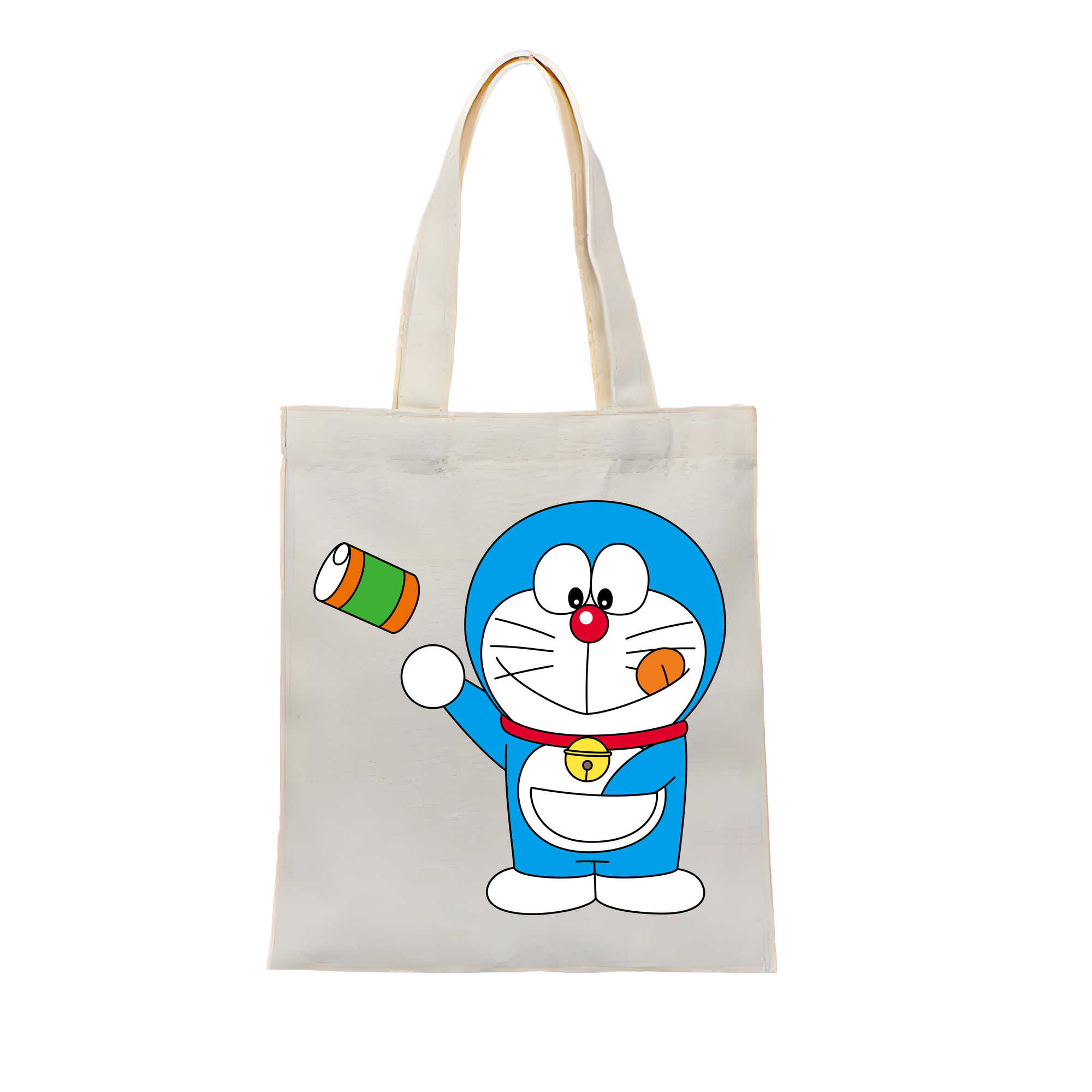 （画像用） ドラえもん Doraemon 縦型キャンバス生地手提げバッグ　トートバッグ