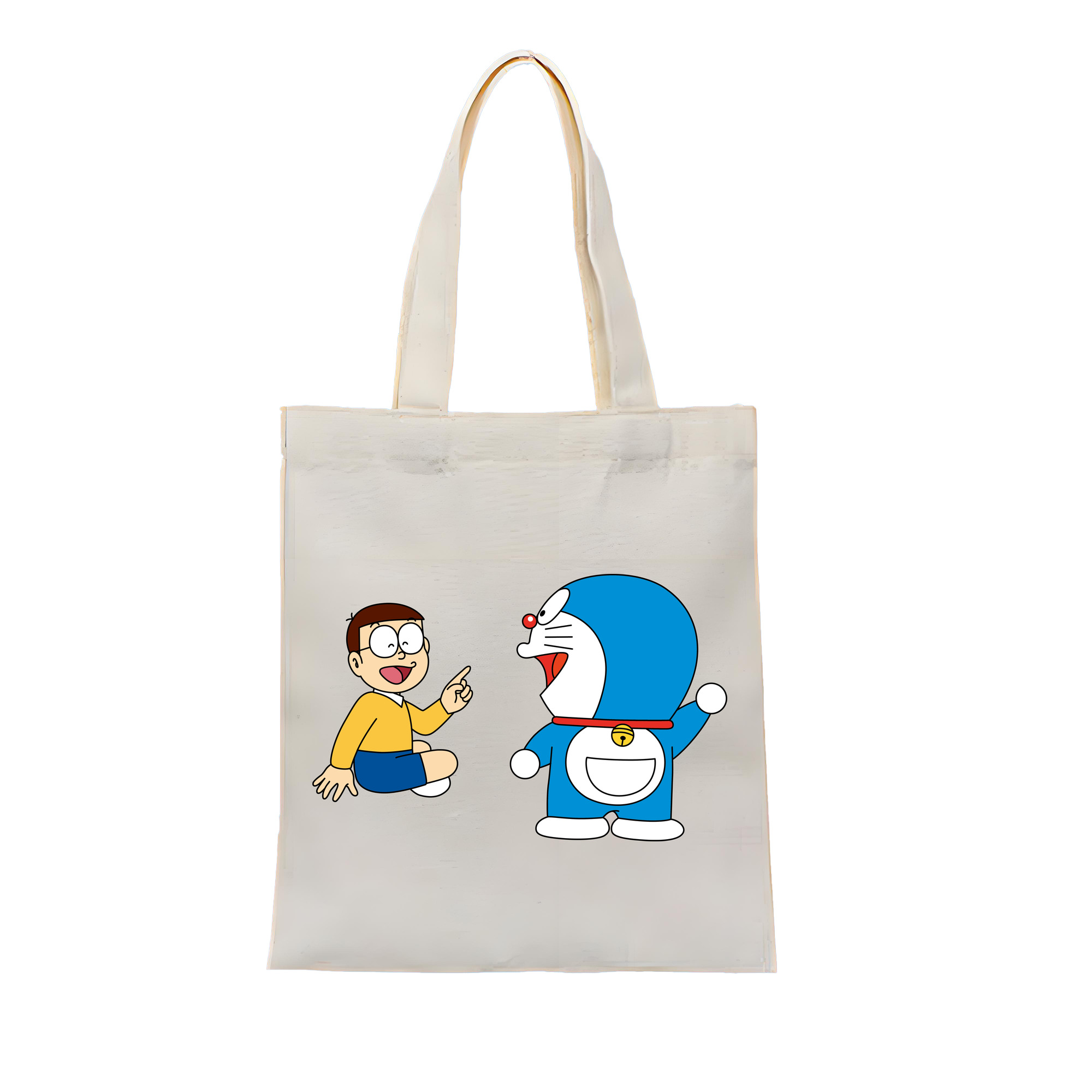 （画像用） ドラえもん Doraemon 縦型キャンバス生地手提げバッグ　トートバッグ