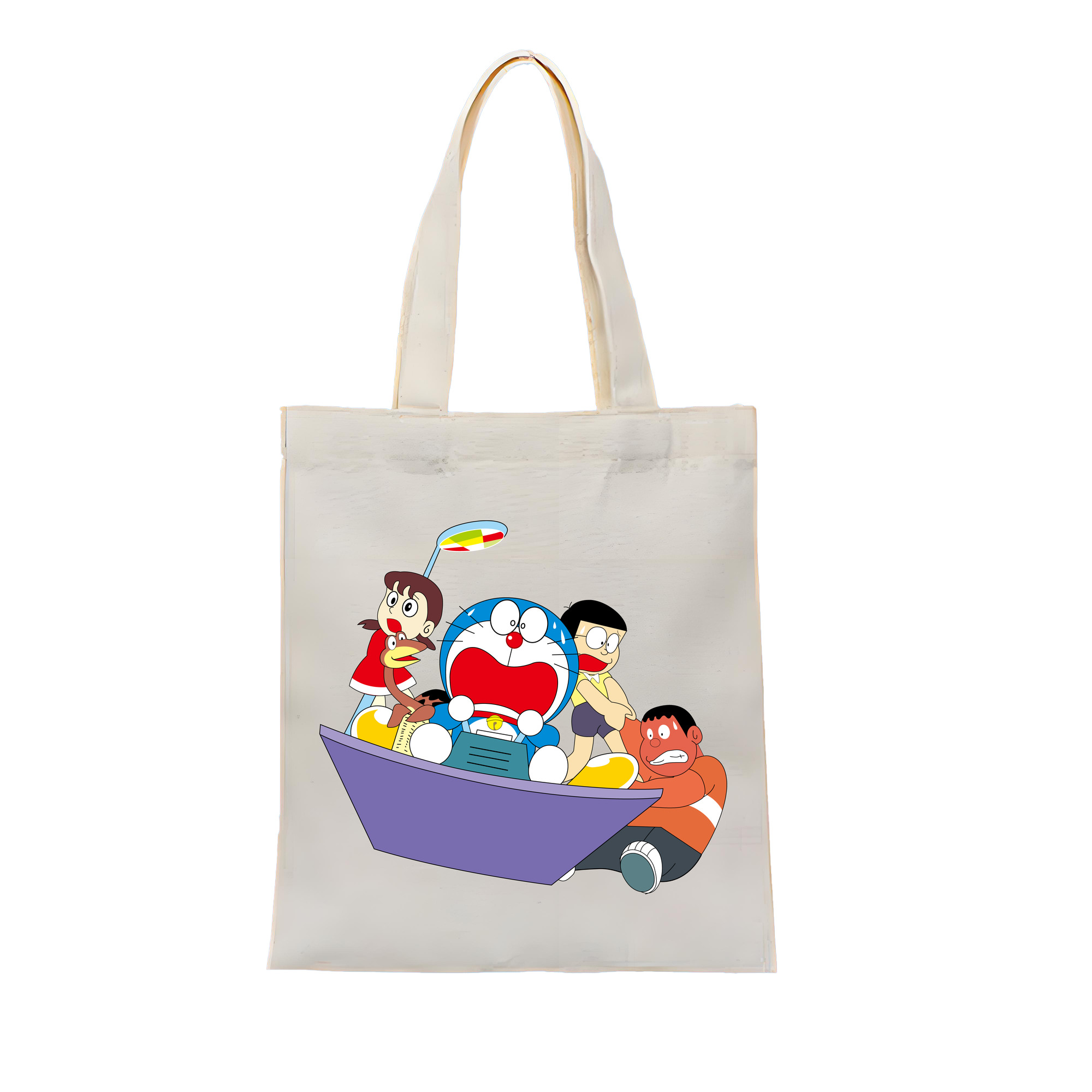 （画像用） ドラえもん Doraemon 縦型キャンバス生地手提げバッグ　トートバッグ