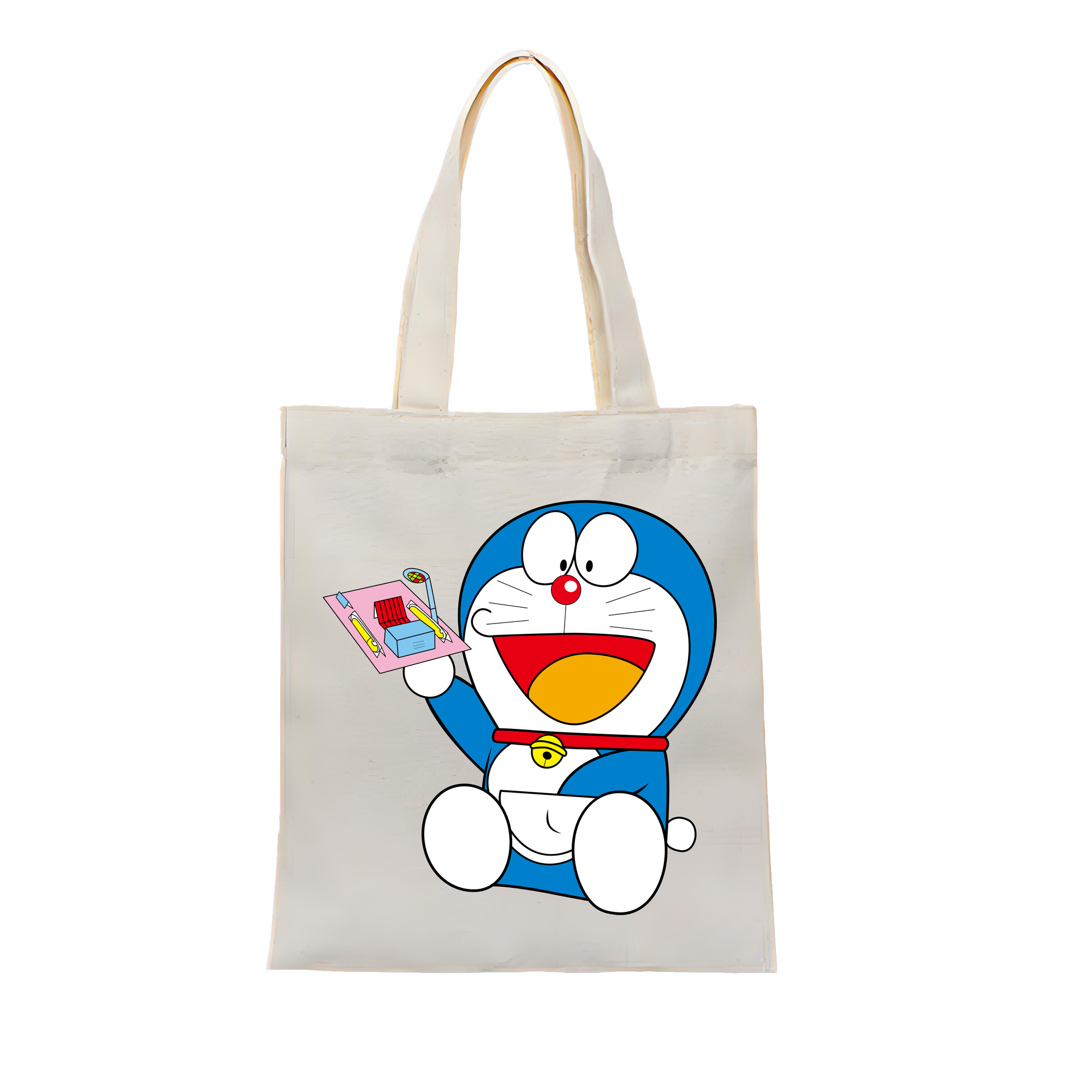 （画像用） ドラえもん Doraemon 縦型キャンバス生地手提げバッグ　トートバッグ