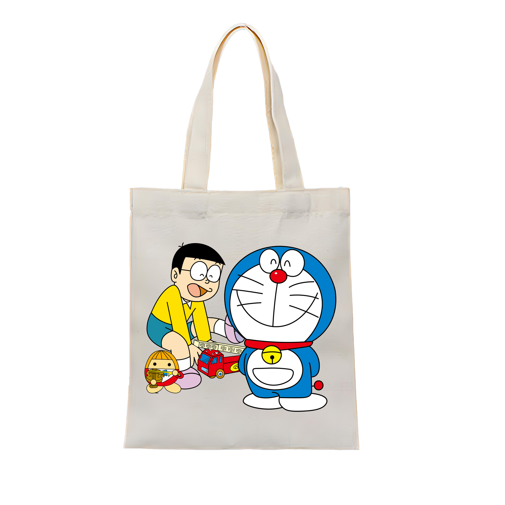（画像用） ドラえもん Doraemon 縦型キャンバス生地手提げバッグ　トートバッグ