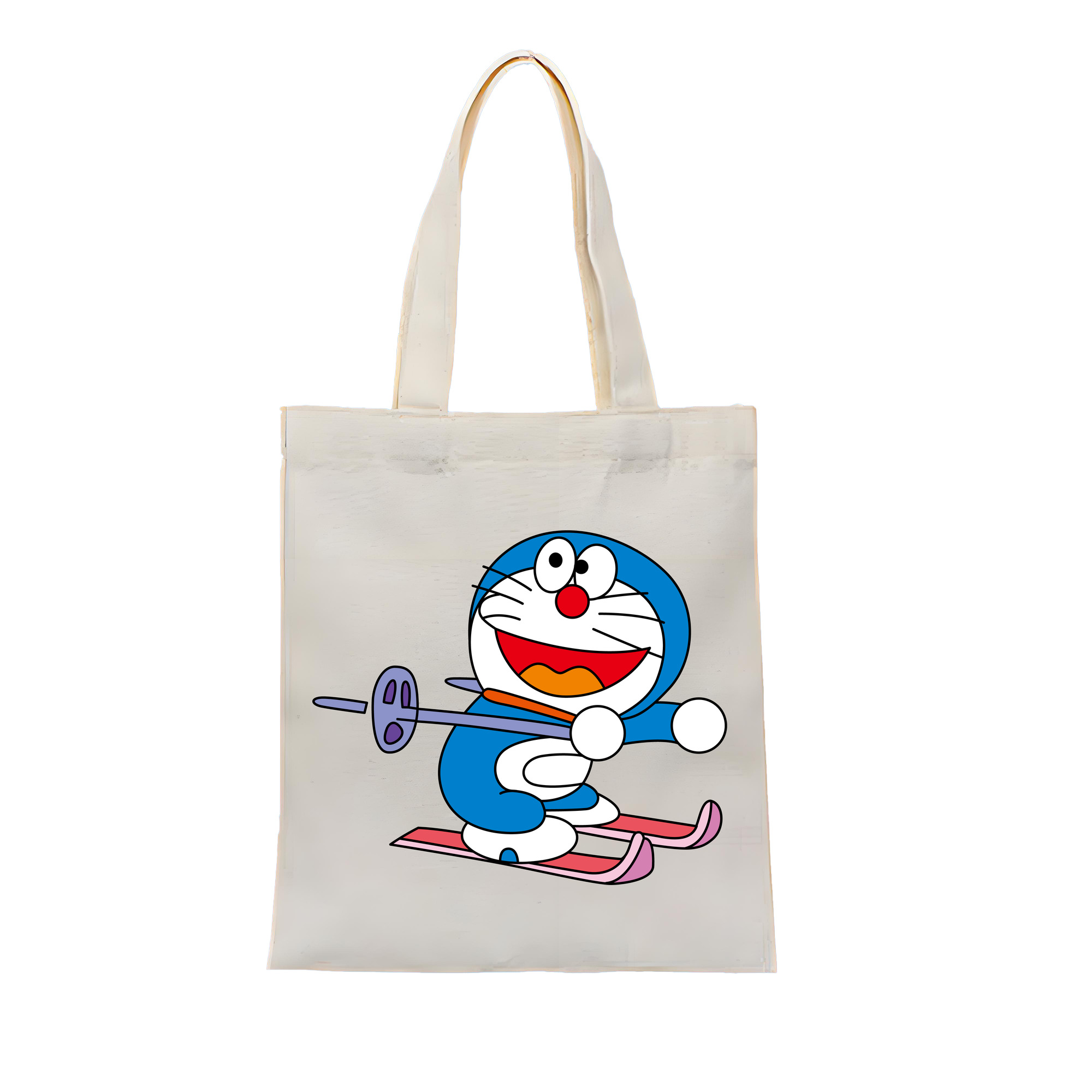 （画像用） ドラえもん Doraemon 縦型キャンバス生地手提げバッグ　トートバッグ