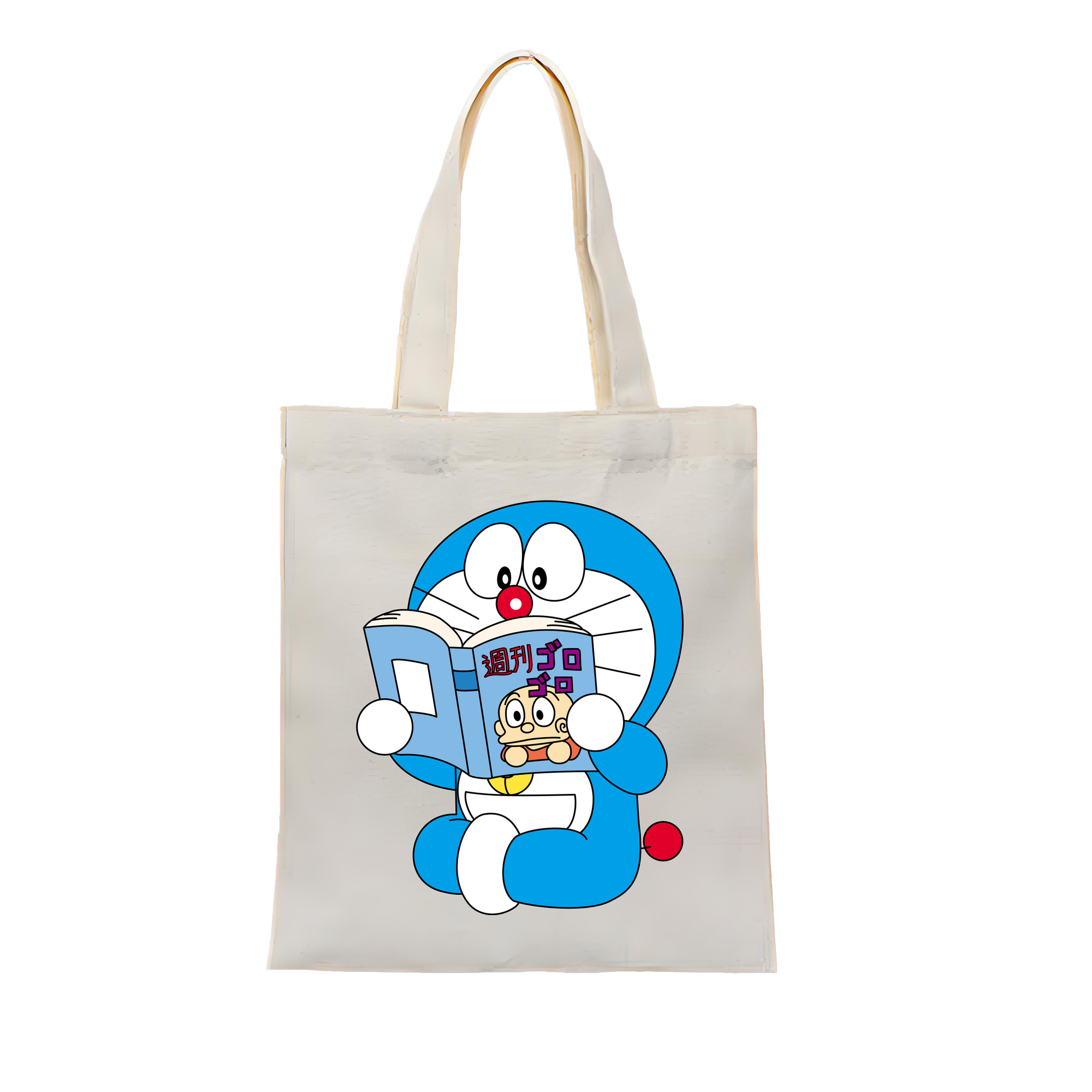 （画像用） ドラえもん Doraemon 縦型キャンバス生地手提げバッグ　トートバッグ