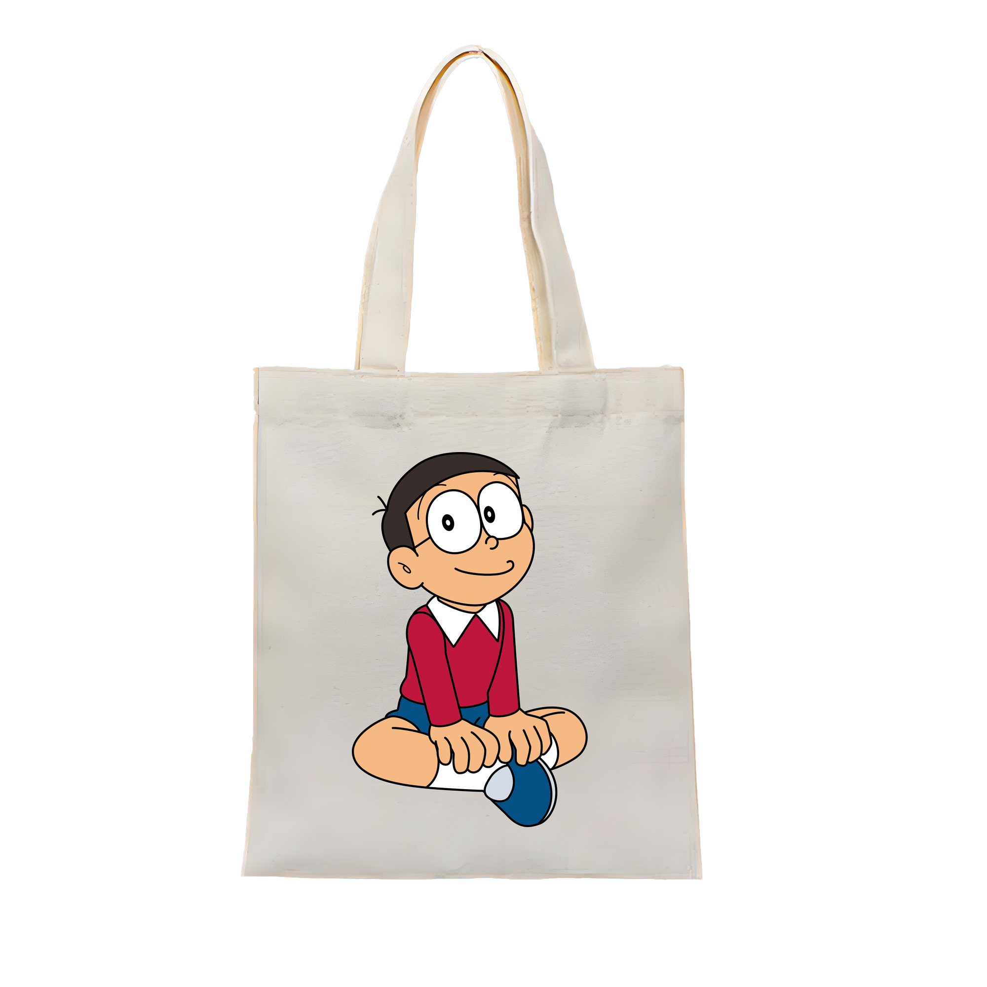 （画像用） ドラえもん 野比 のび太 Doraemon Nobita Nobi 縦型キャンバス生地手提げバッグ　トートバッグ