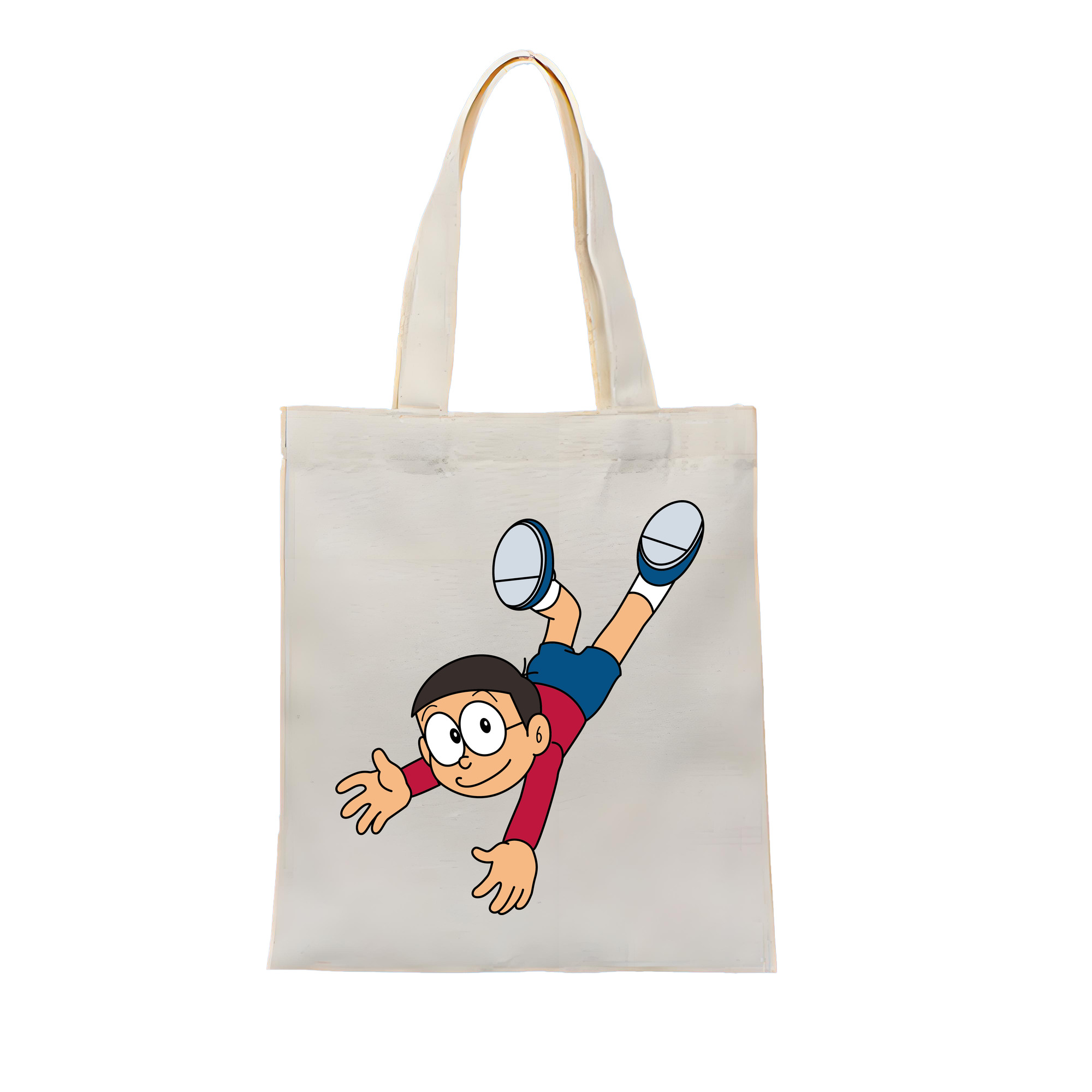 （画像用） ドラえもん 野比 のび太 Doraemon Nobita Nobi 縦型キャンバス生地手提げバッグ　トートバッグ