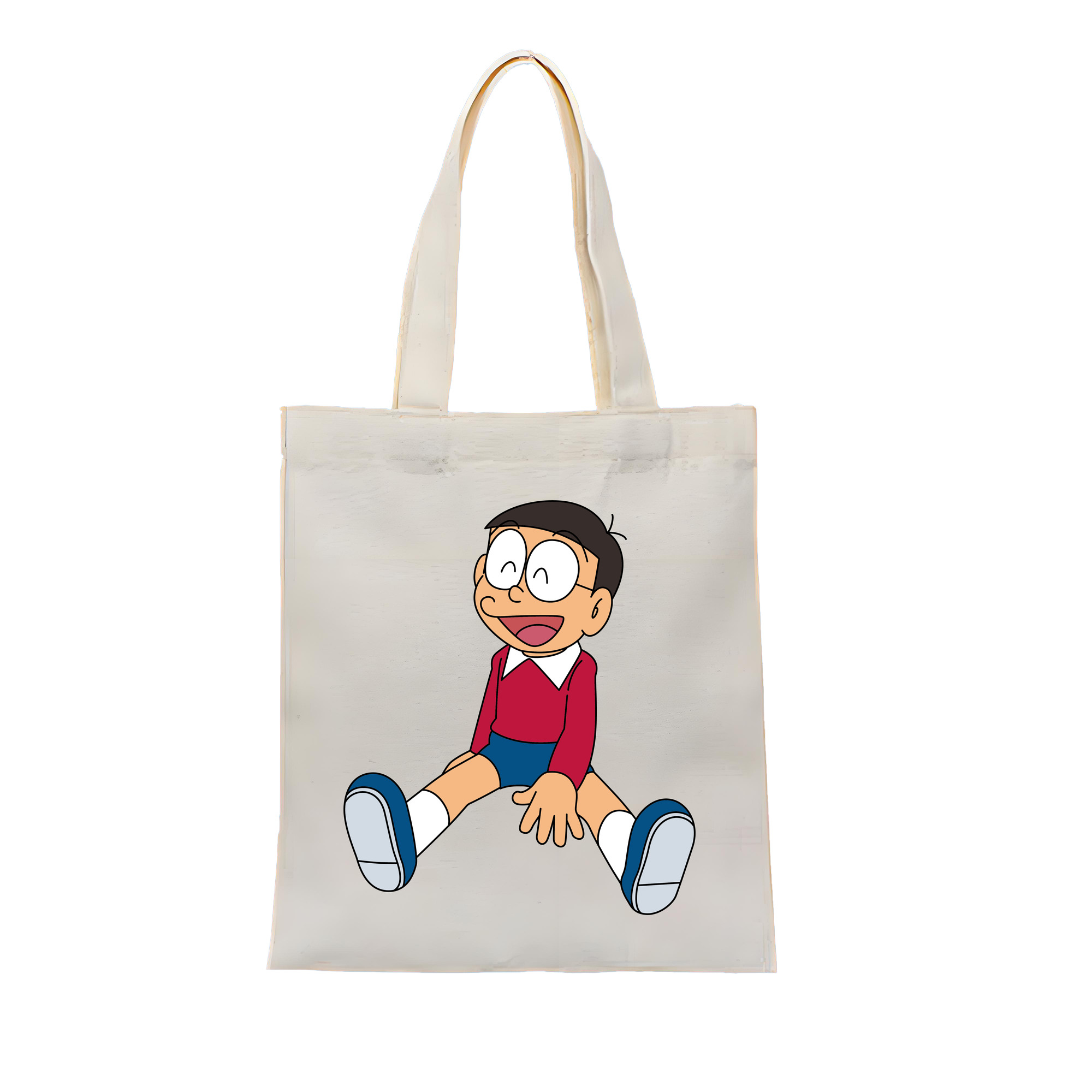 （画像用） ドラえもん 野比 のび太 Doraemon Nobita Nobi 縦型キャンバス生地手提げバッグ　トートバッグ