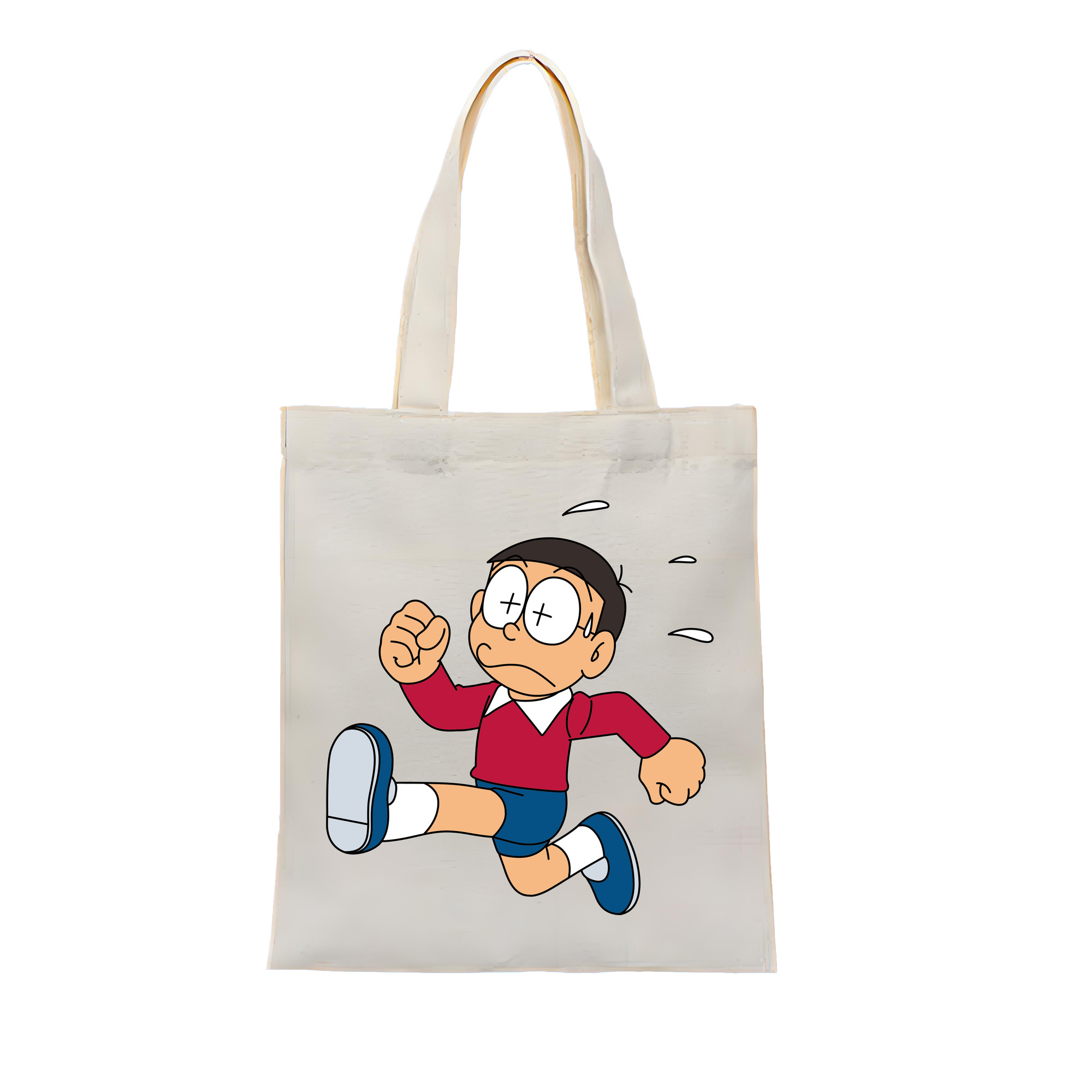 （画像用） ドラえもん 野比 のび太 Doraemon Nobita Nobi 縦型キャンバス生地手提げバッグ　トートバッグ
