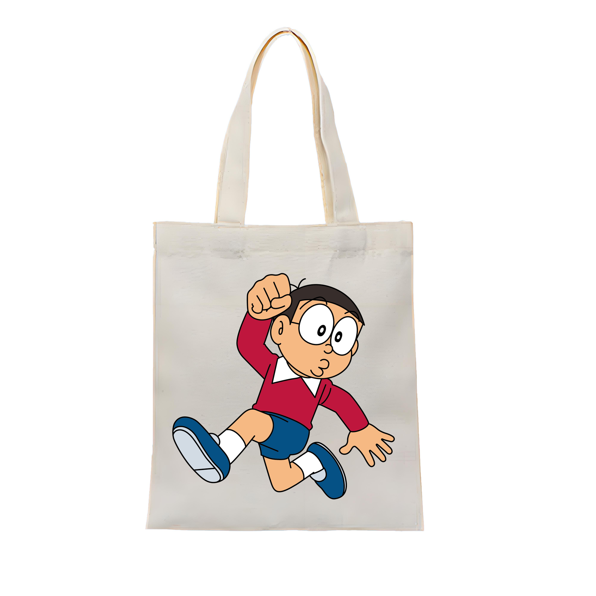 （画像用） ドラえもん 野比 のび太 Doraemon Nobita Nobi 縦型キャンバス生地手提げバッグ　トートバッグ