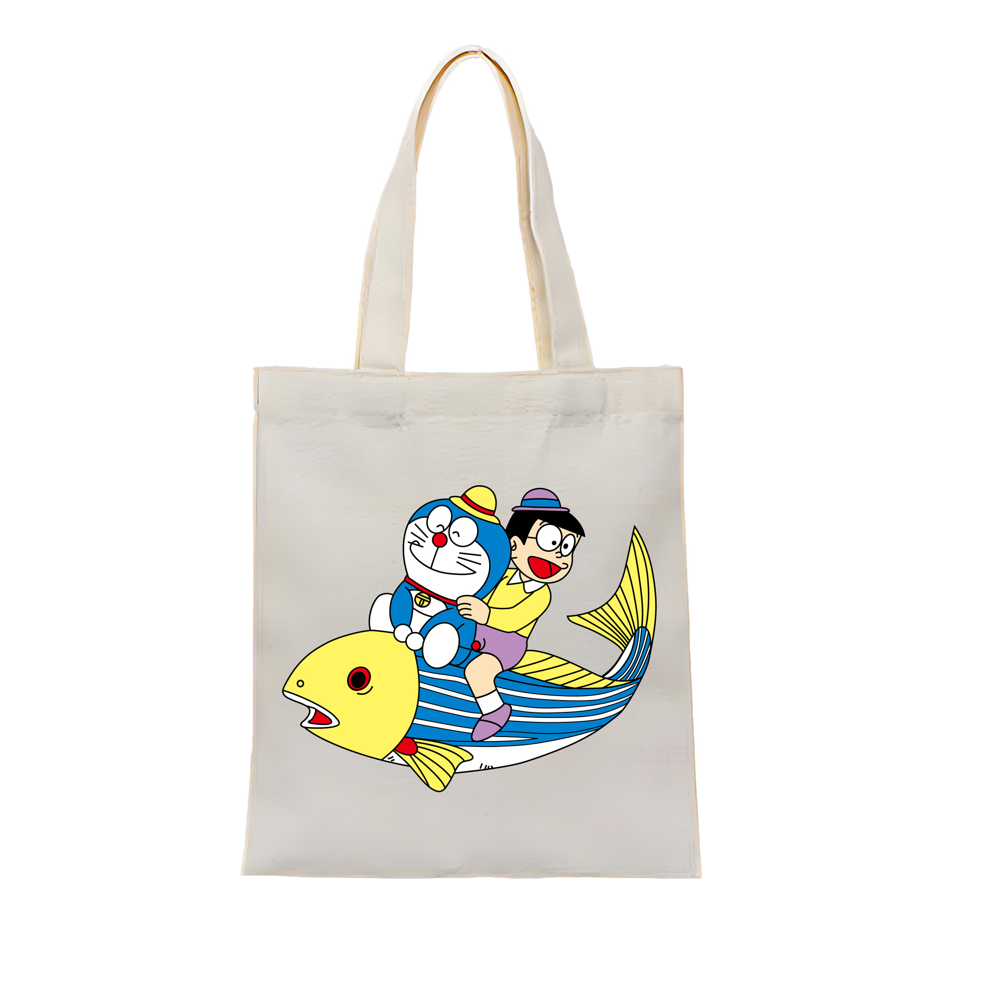 （画像用） ドラえもん 野比 のび太 Doraemon Nobita Nobi 縦型キャンバス生地手提げバッグ　トートバッグ