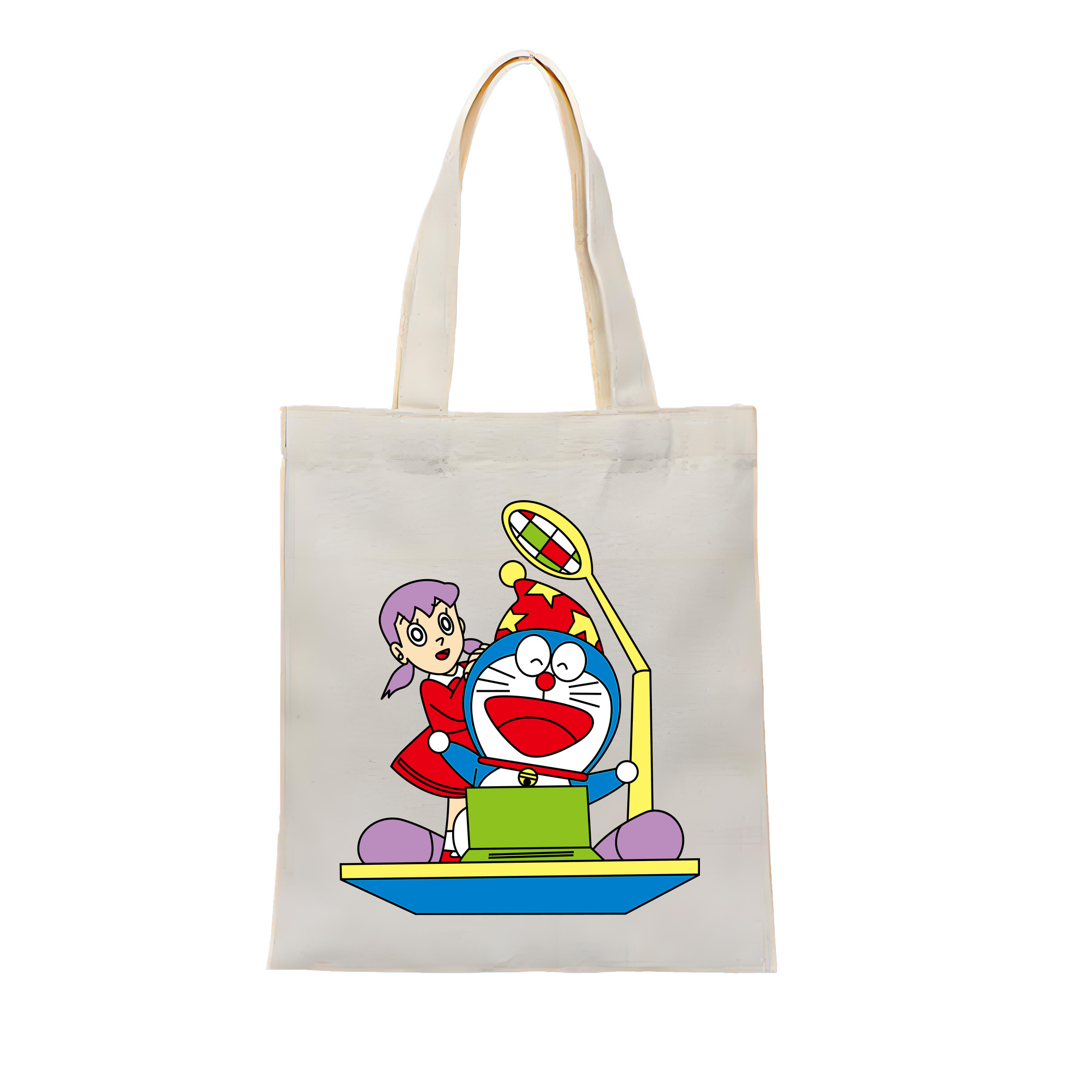 （画像用） ドラえもん みなもと しずか Doraemon Shizuka Minamoto 縦型キャンバス生地手提げバッグ　トートバッグ
