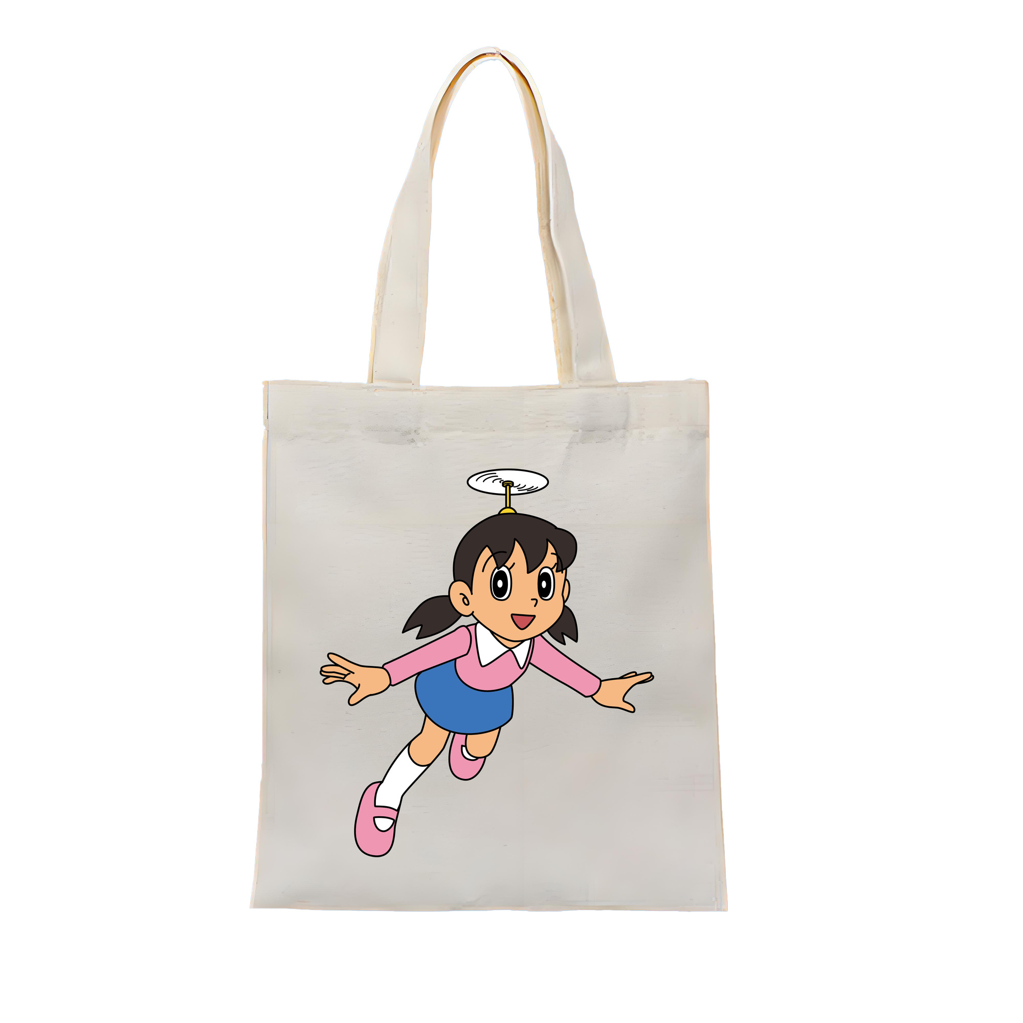 （画像用） ドラえもん みなもと しずか Doraemon Shizuka Minamoto 縦型キャンバス生地手提げバッグ　トートバッグ