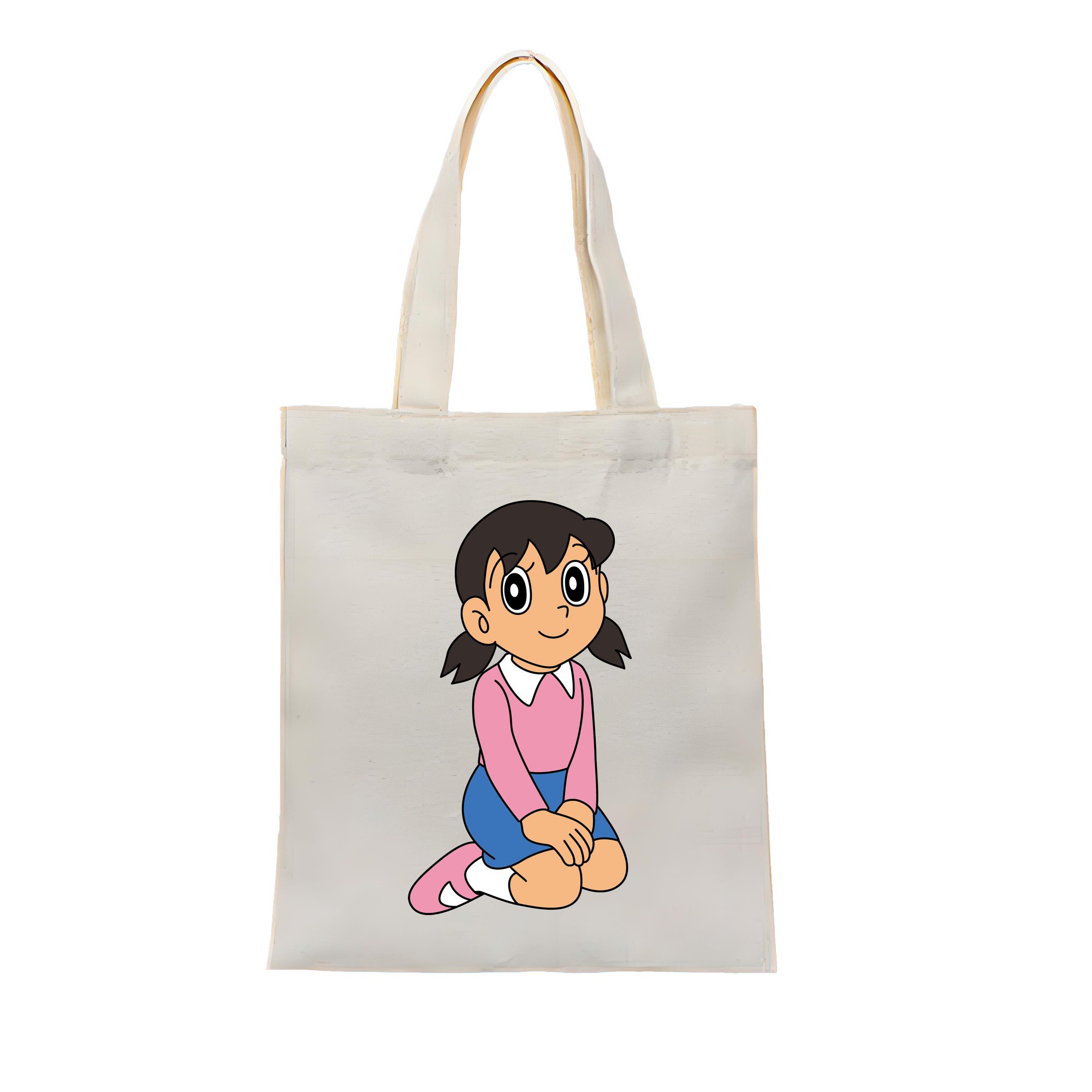 （画像用） ドラえもん みなもと しずか Doraemon Shizuka Minamoto 縦型キャンバス生地手提げバッグ　トートバッグ