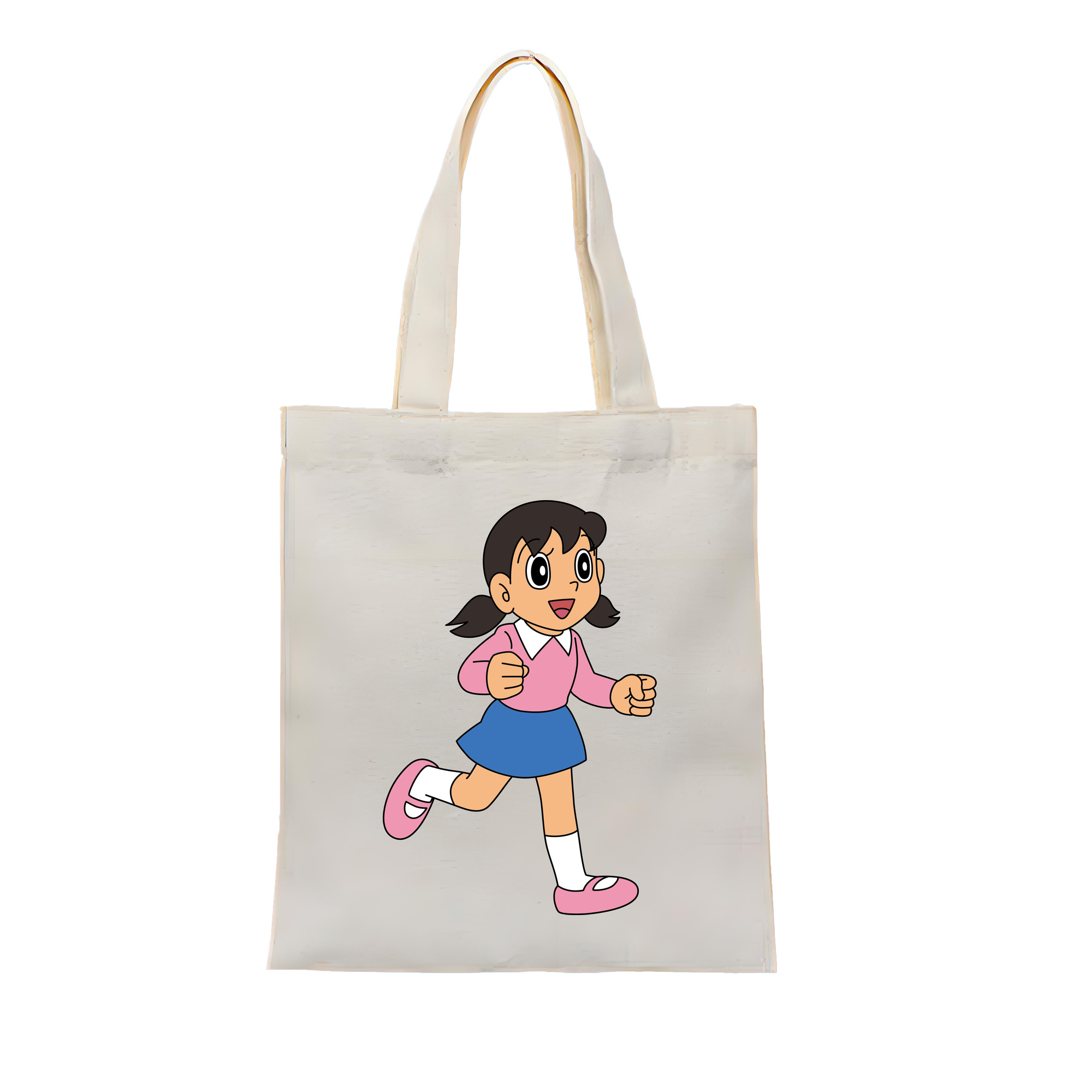（画像用） ドラえもん みなもと しずか Doraemon Shizuka Minamoto 縦型キャンバス生地手提げバッグ　トートバッグ