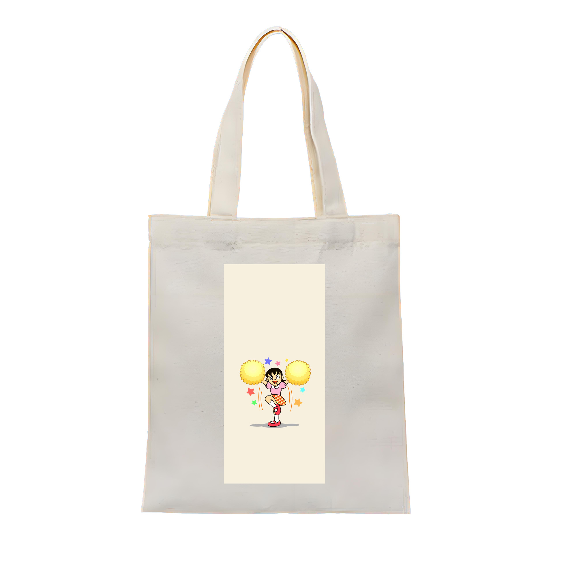 （画像用） ドラえもん みなもと しずか Doraemon Shizuka Minamoto 縦型キャンバス生地手提げバッグ　トートバッグ