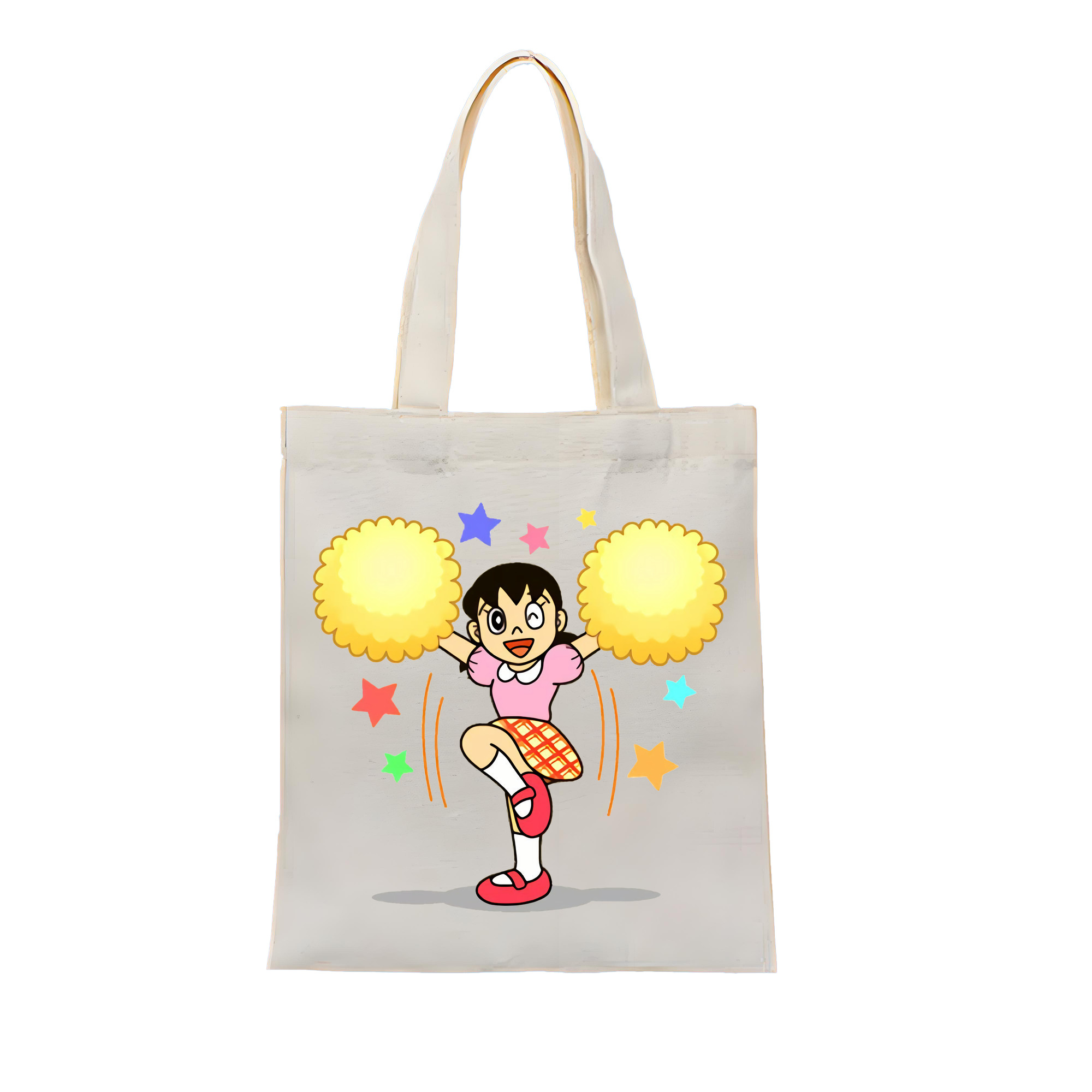 （画像用） ドラえもん みなもと しずか Doraemon Shizuka Minamoto 縦型キャンバス生地手提げバッグ　トートバッグ