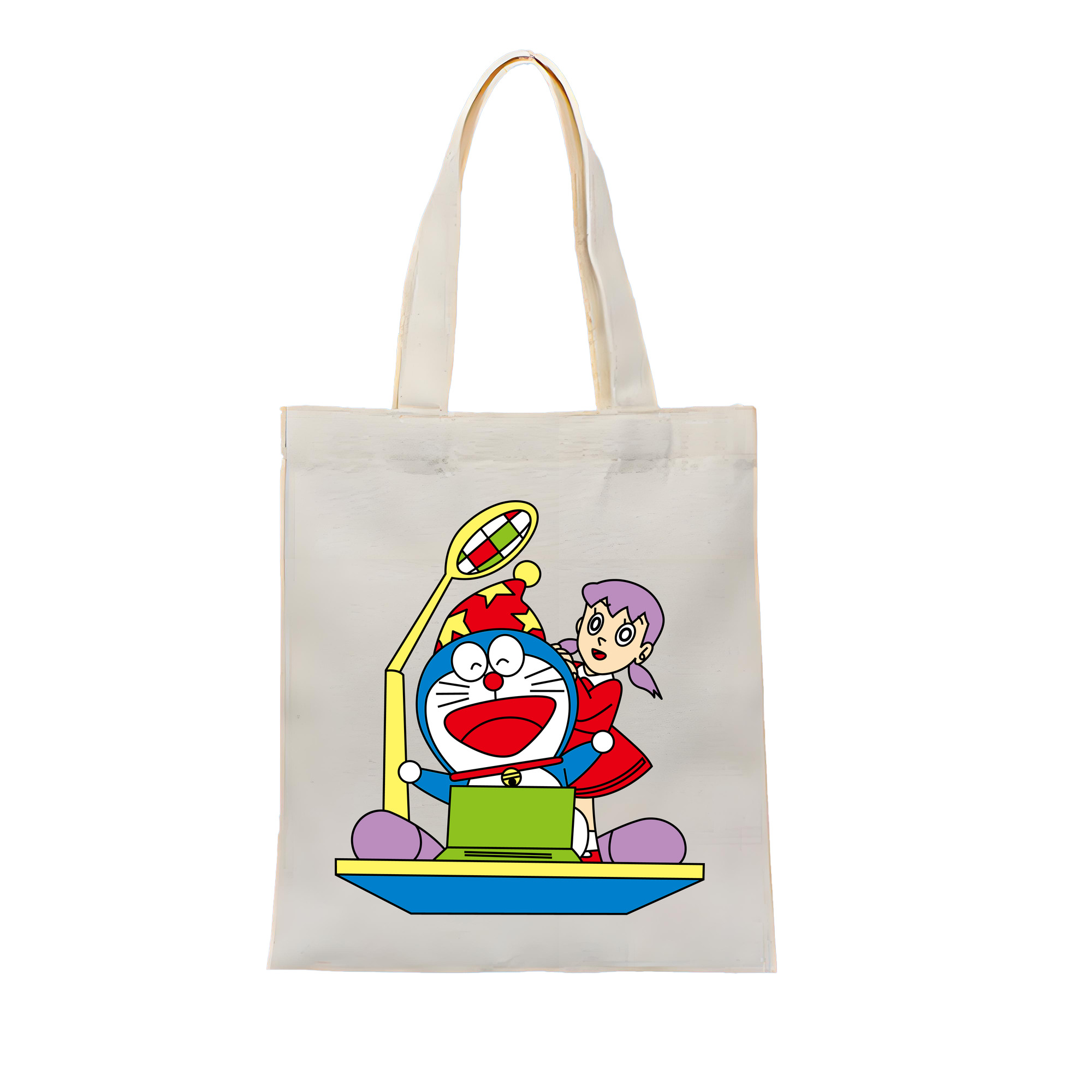 （画像用） ドラえもん みなもと しずか Doraemon Shizuka Minamoto 縦型キャンバス生地手提げバッグ　トートバッグ